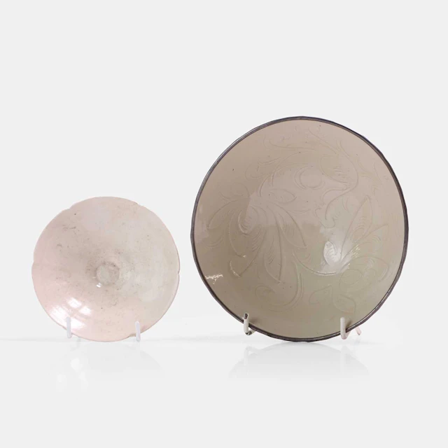 Two Chinese Ding ware bowls Liao dynasty (907-1125)