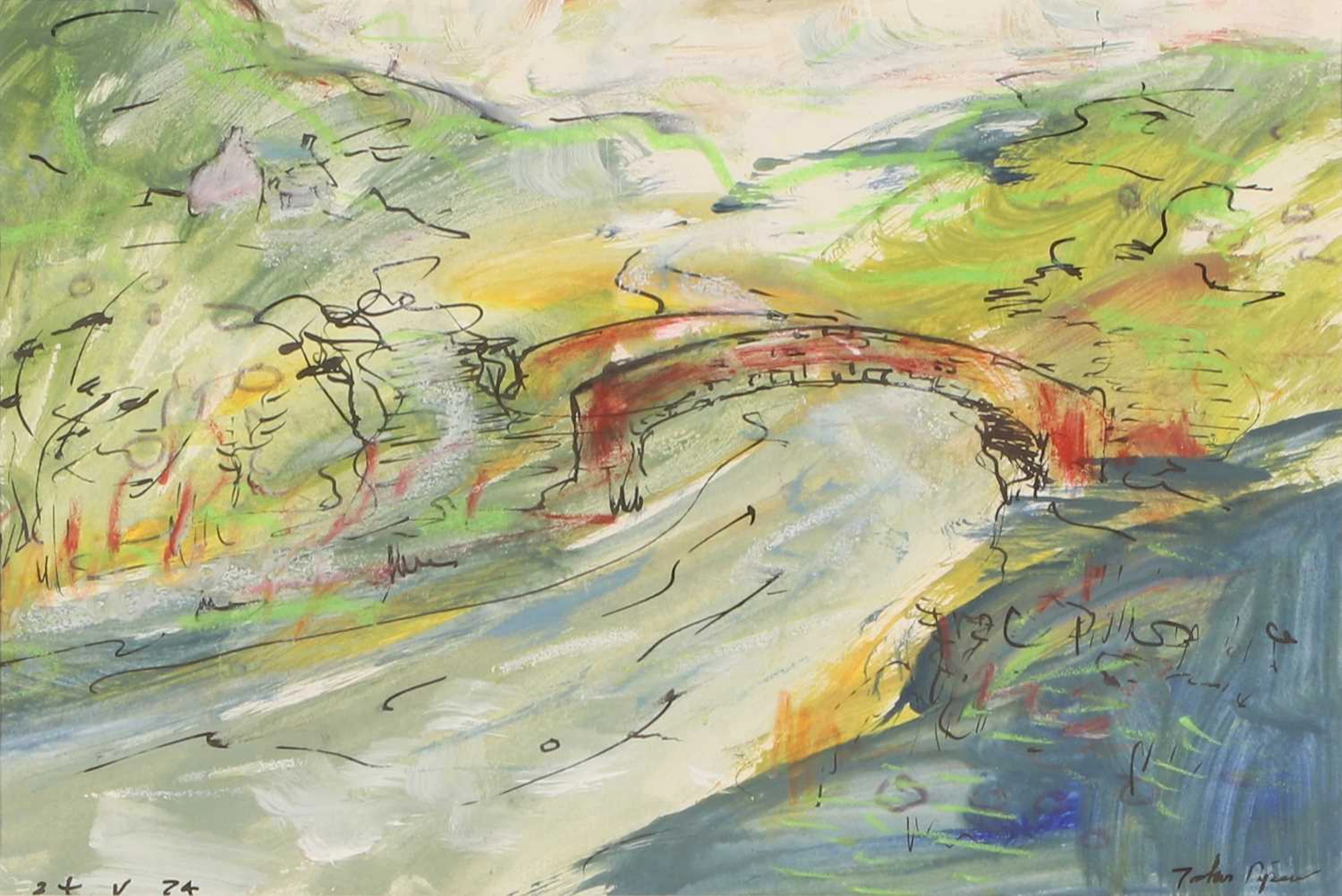 ▲ John Piper CH (British, 1903-1992) A Welsh landscape