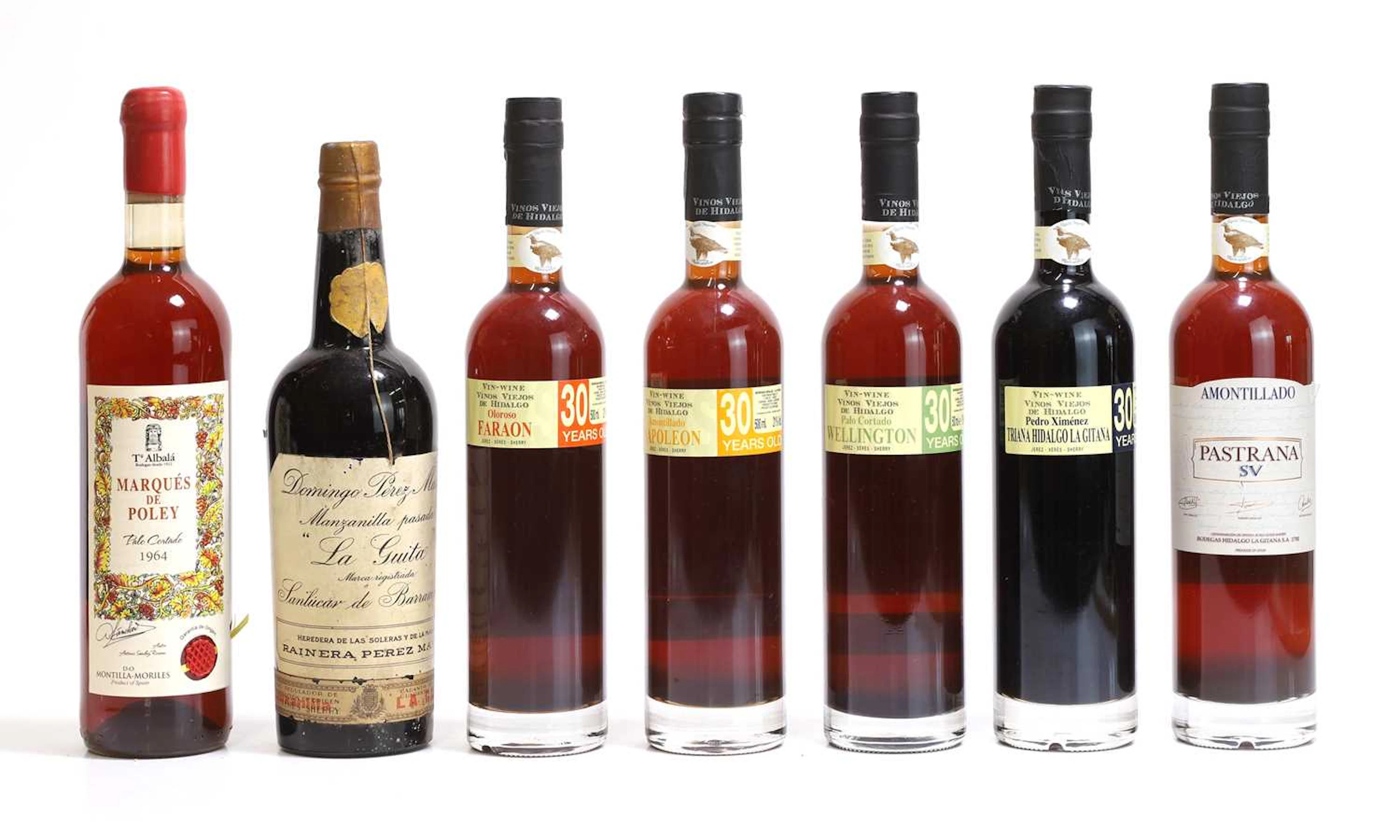 A selection of sherries