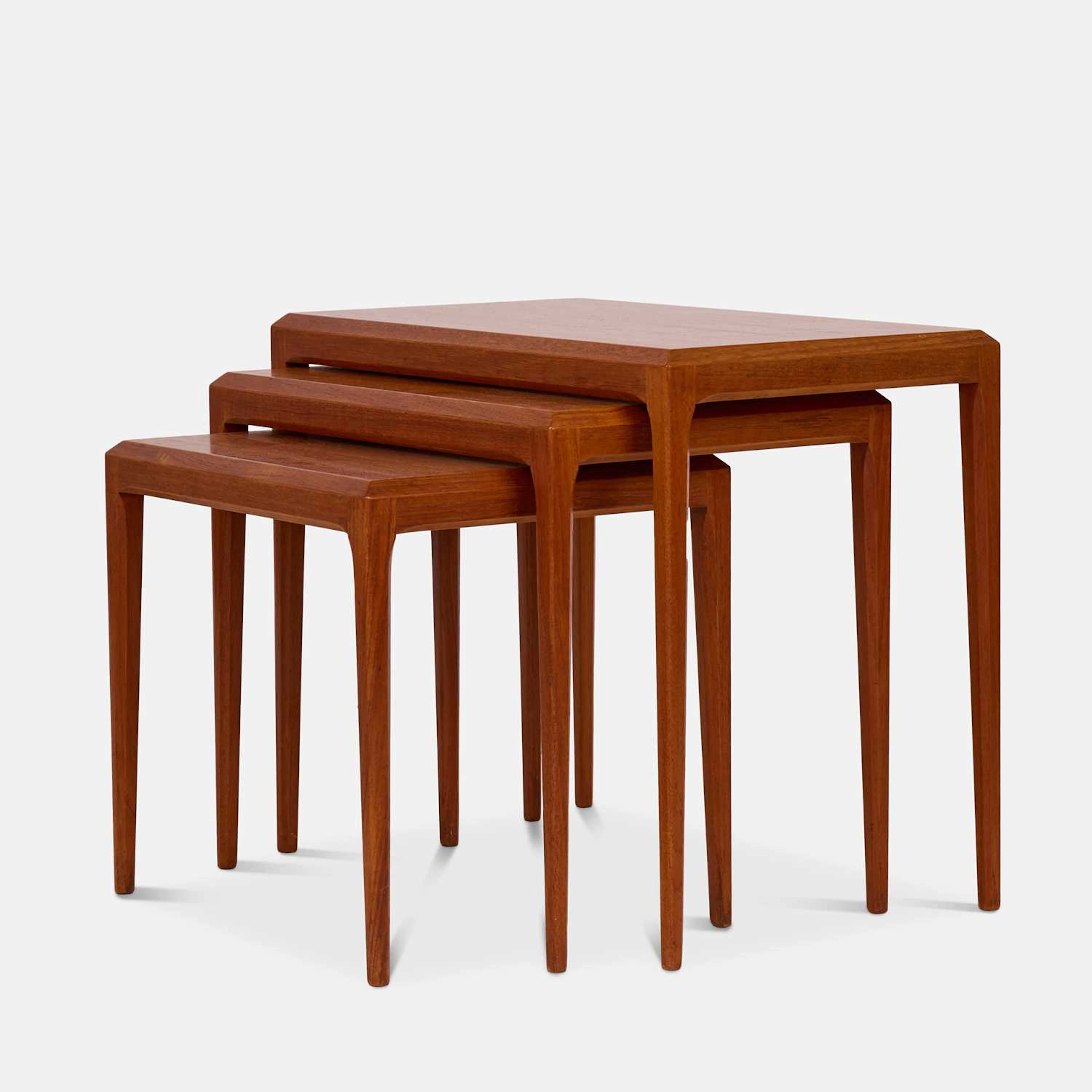 Johannes Andersen (Danish, 1903-1991) for CFC Silkeborg a nest of three tables