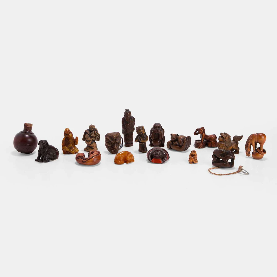 A collection of Japanese netsuke 20th century