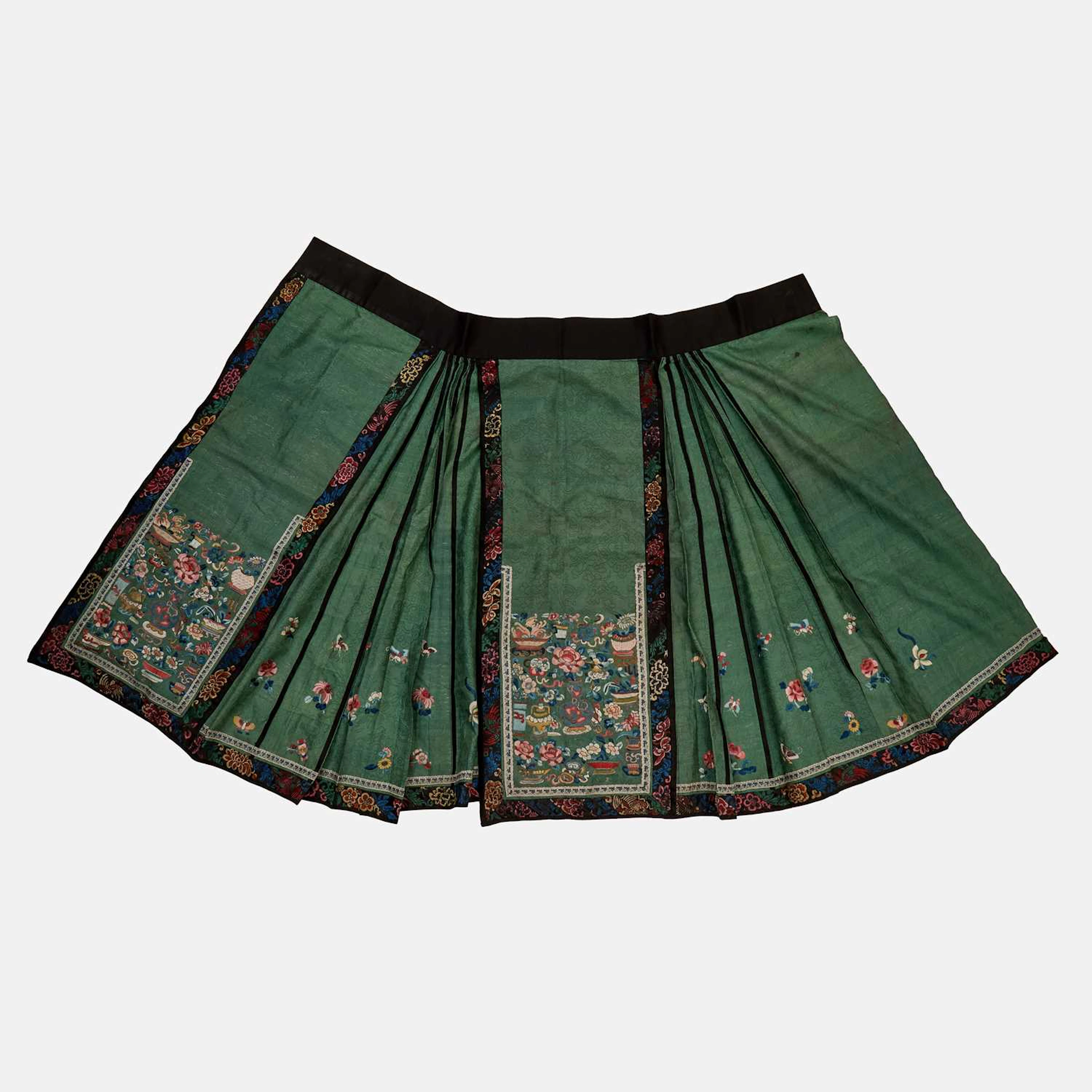 A Chinese embroidered skirt
