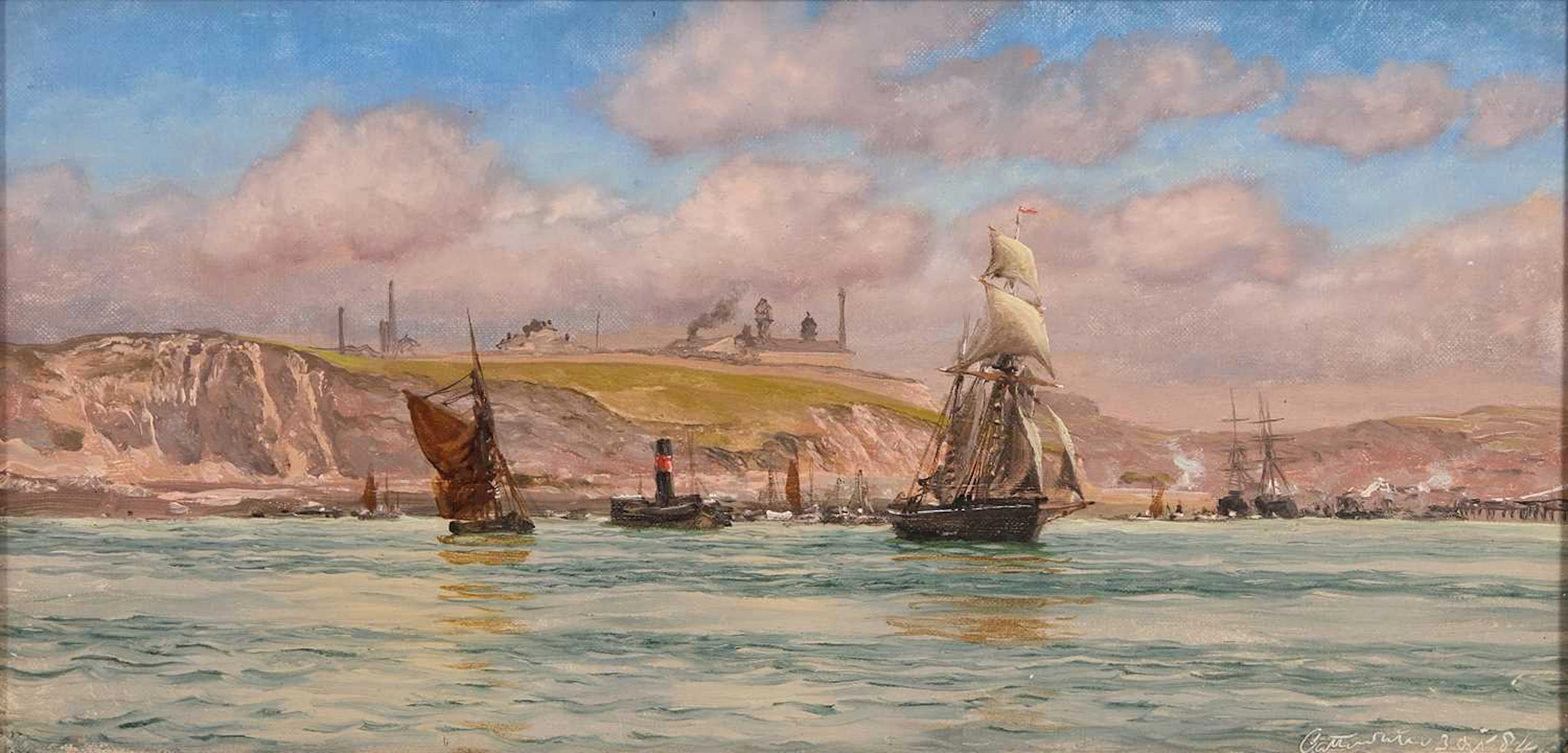 John Brett ARA (British, 1831-1902) The Catwater, Plymouth