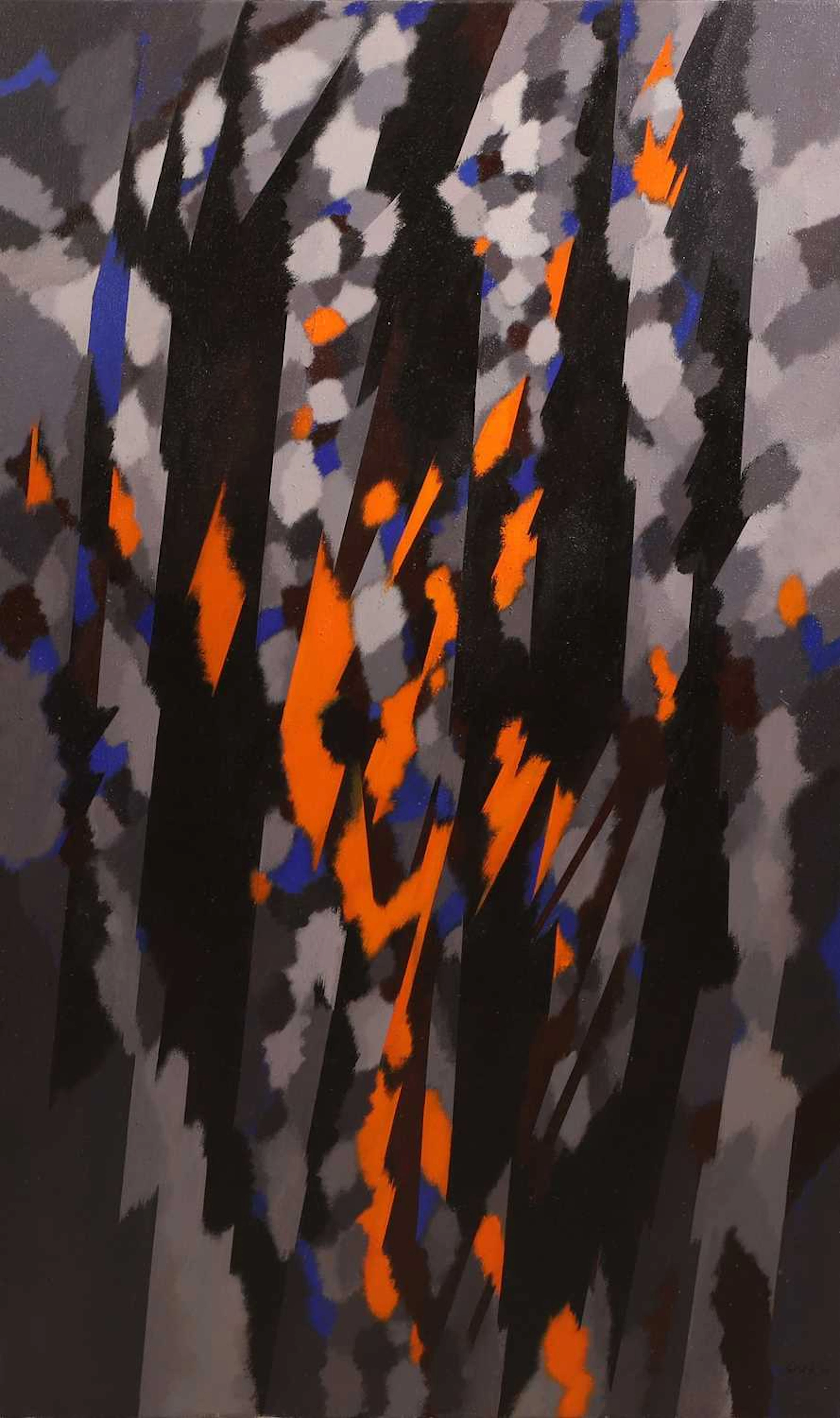 ▲ William Gear RA (British, 1915-1997) 'Structure, Orange Movement'