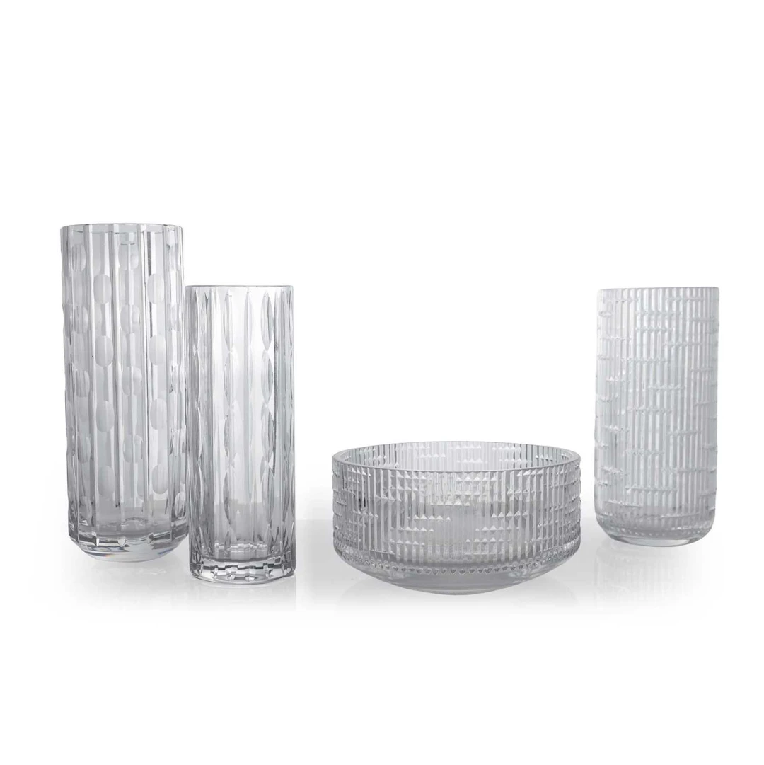 David Queensberry (British, 1929-2026) for Webb Corbett three cut-glass
