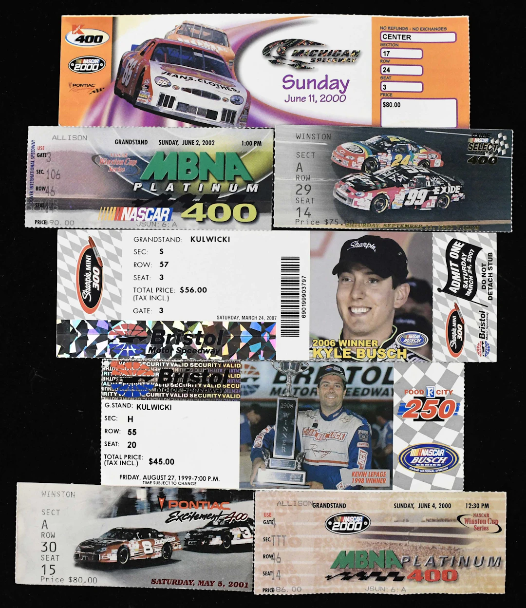 "Lot of (62) Matt Kenseth