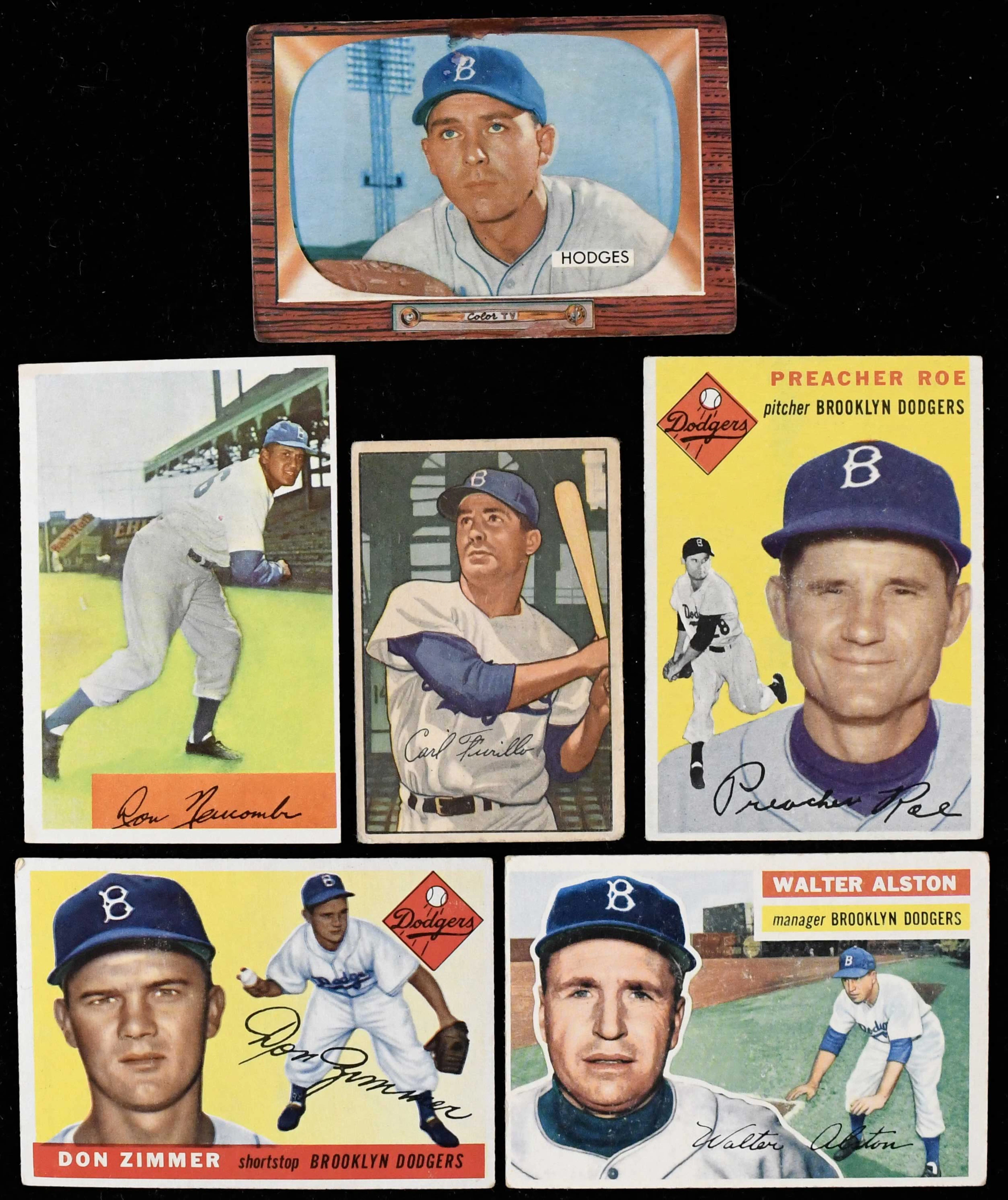 "Lot of (85) baseball cards from 1952-1959 (PR-VG/EX)