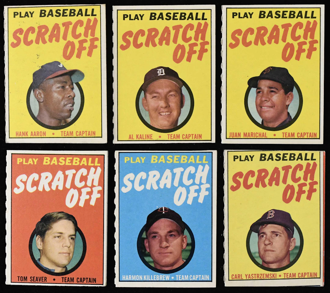 "1970-71 Topps Scratch-Offs complete set (24) with most unscratched (PR-EX/MT)