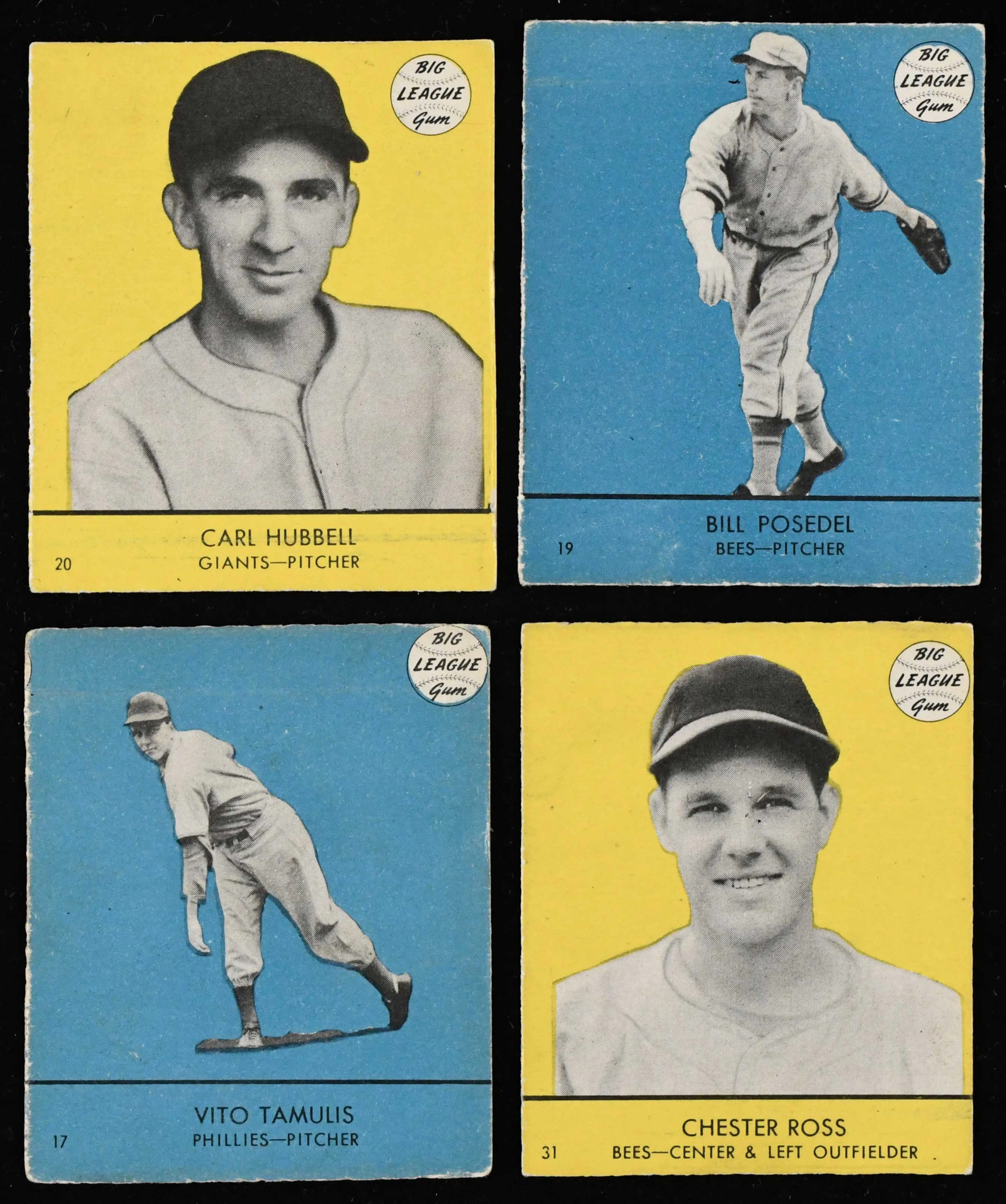 "Lot of (4) 1941 Goudey cards