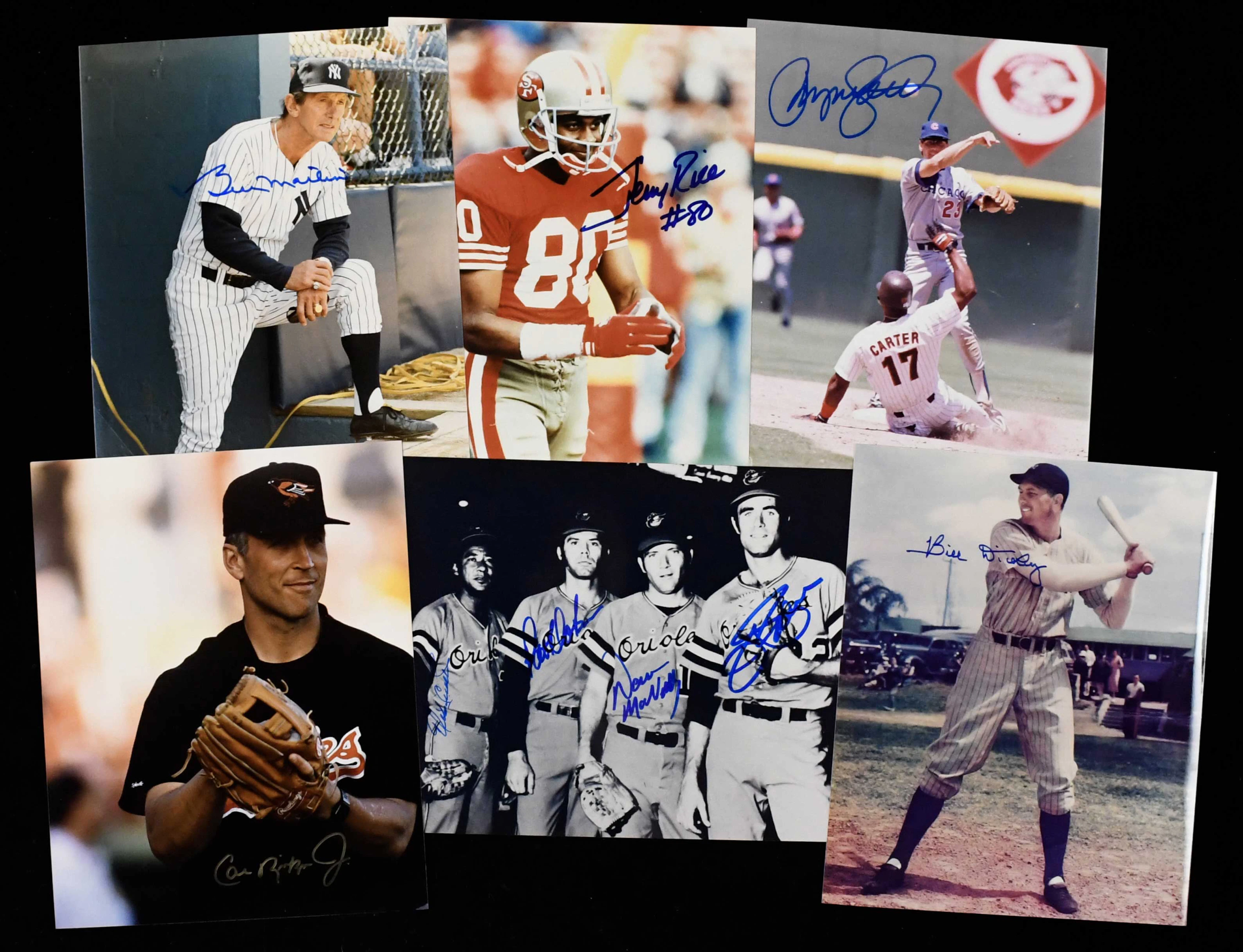 "Multi-sport lot of (10) autographed 8""x10"" photos