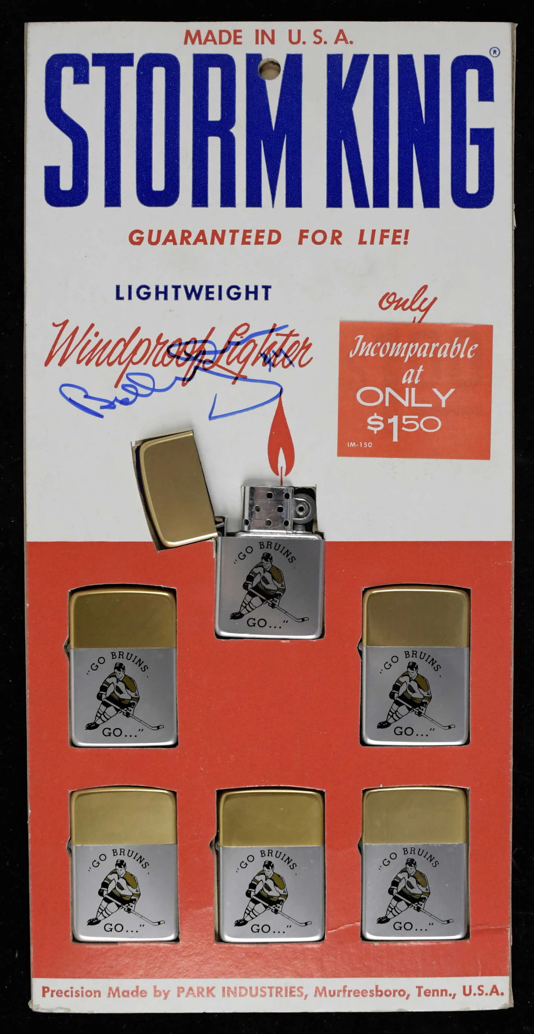 "Bobby Orr autographed vintage Storm King Lighter store...
