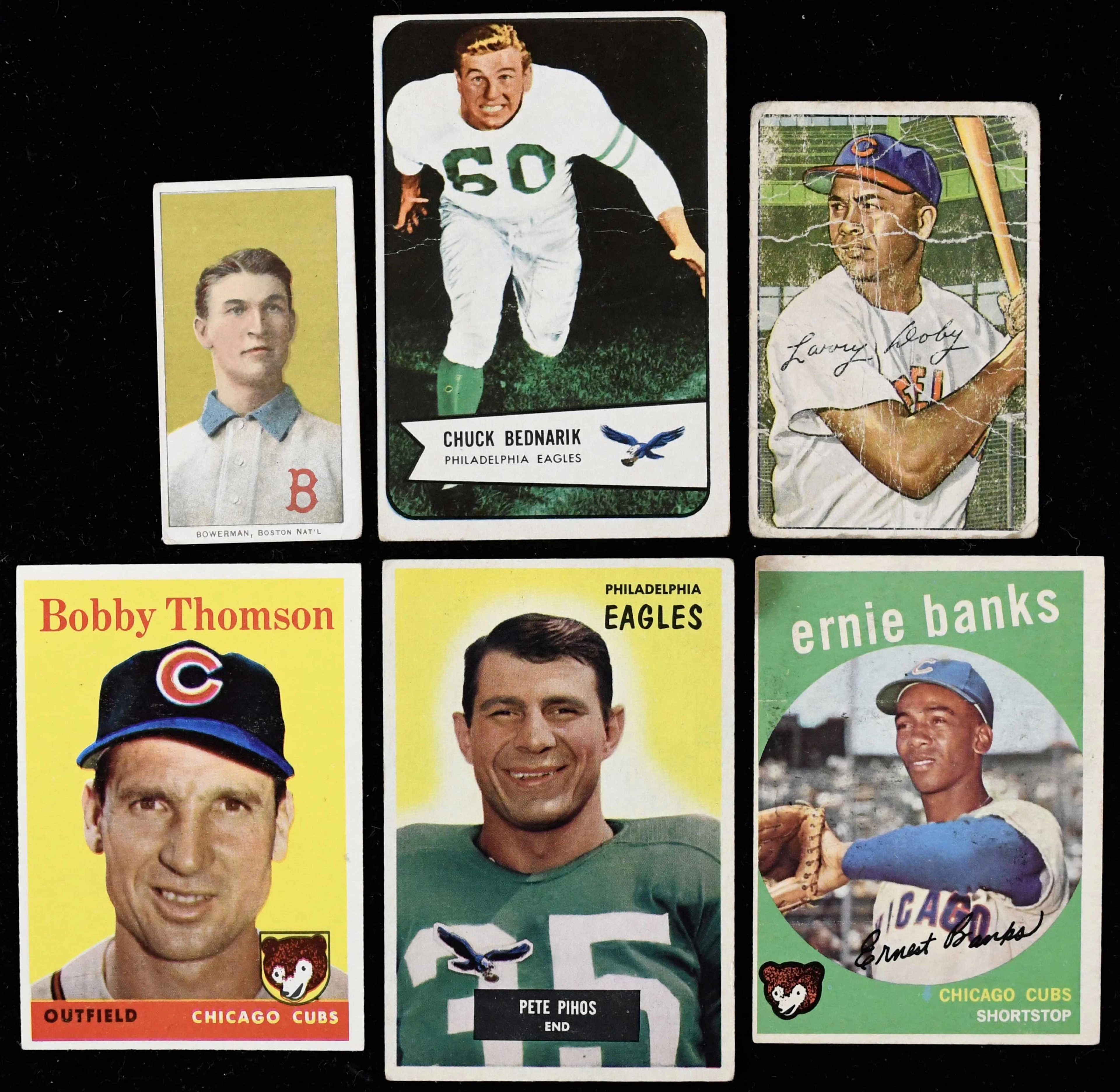 "Lot of (98) vintage sports cards from 1909-1961
