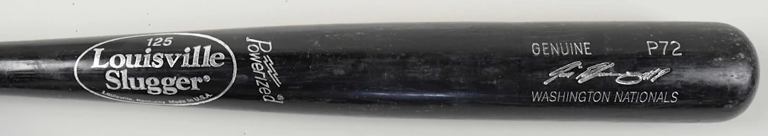 "2010 Ivan Rodriguez game used baseball bat (EX fantastic use)