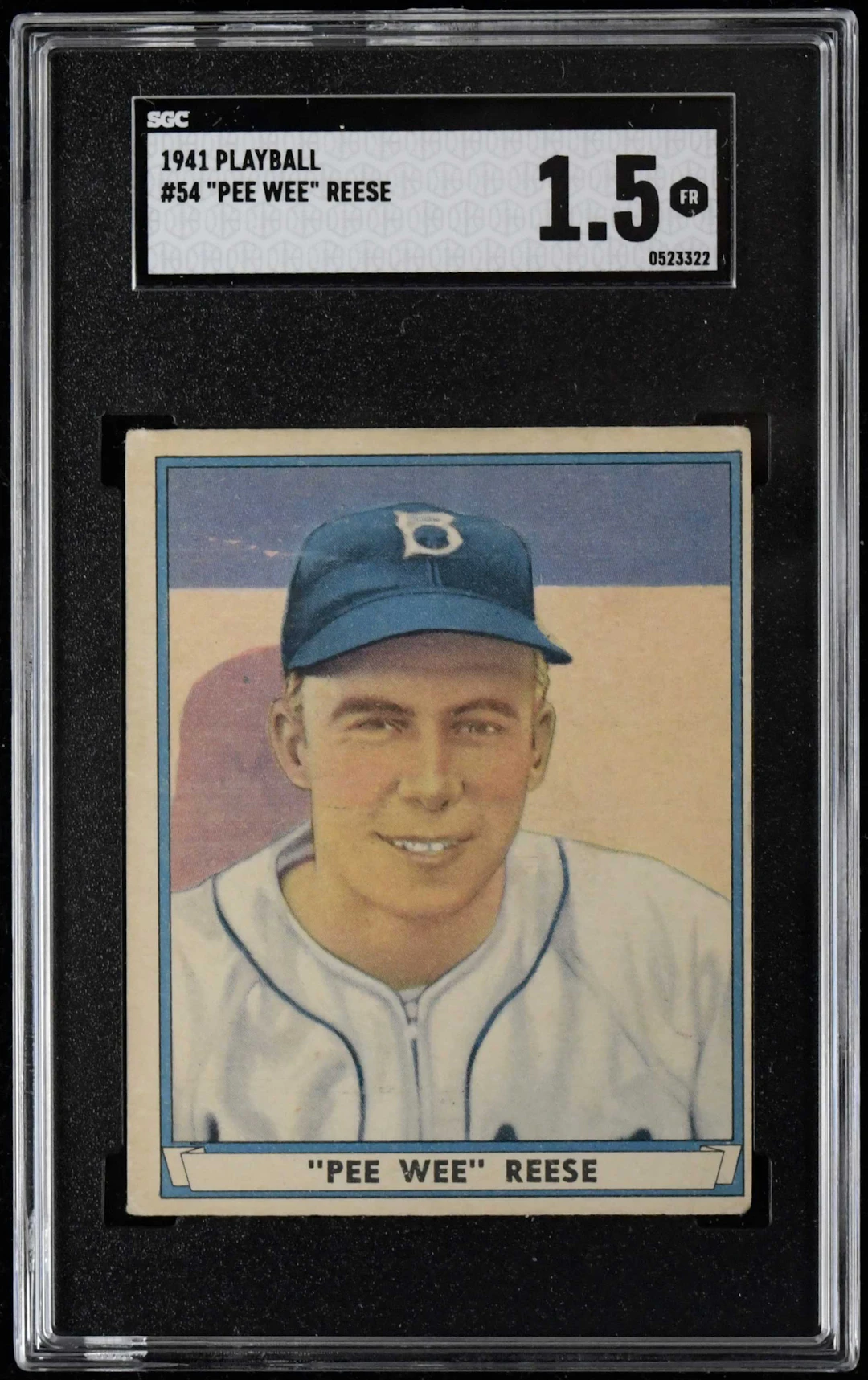 "1941 Play Ball #54 Pee Wee Reese RC (SGC 1.5 FR)