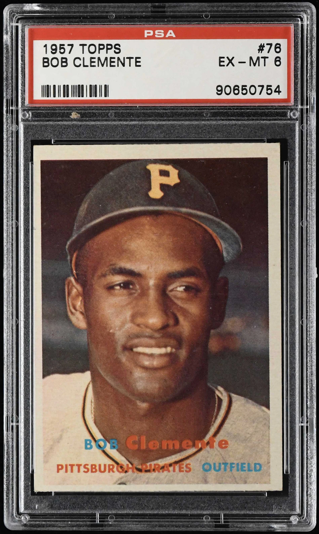 1957 Topps #76 Roberto Clemente (PSA 6 EX/MT)