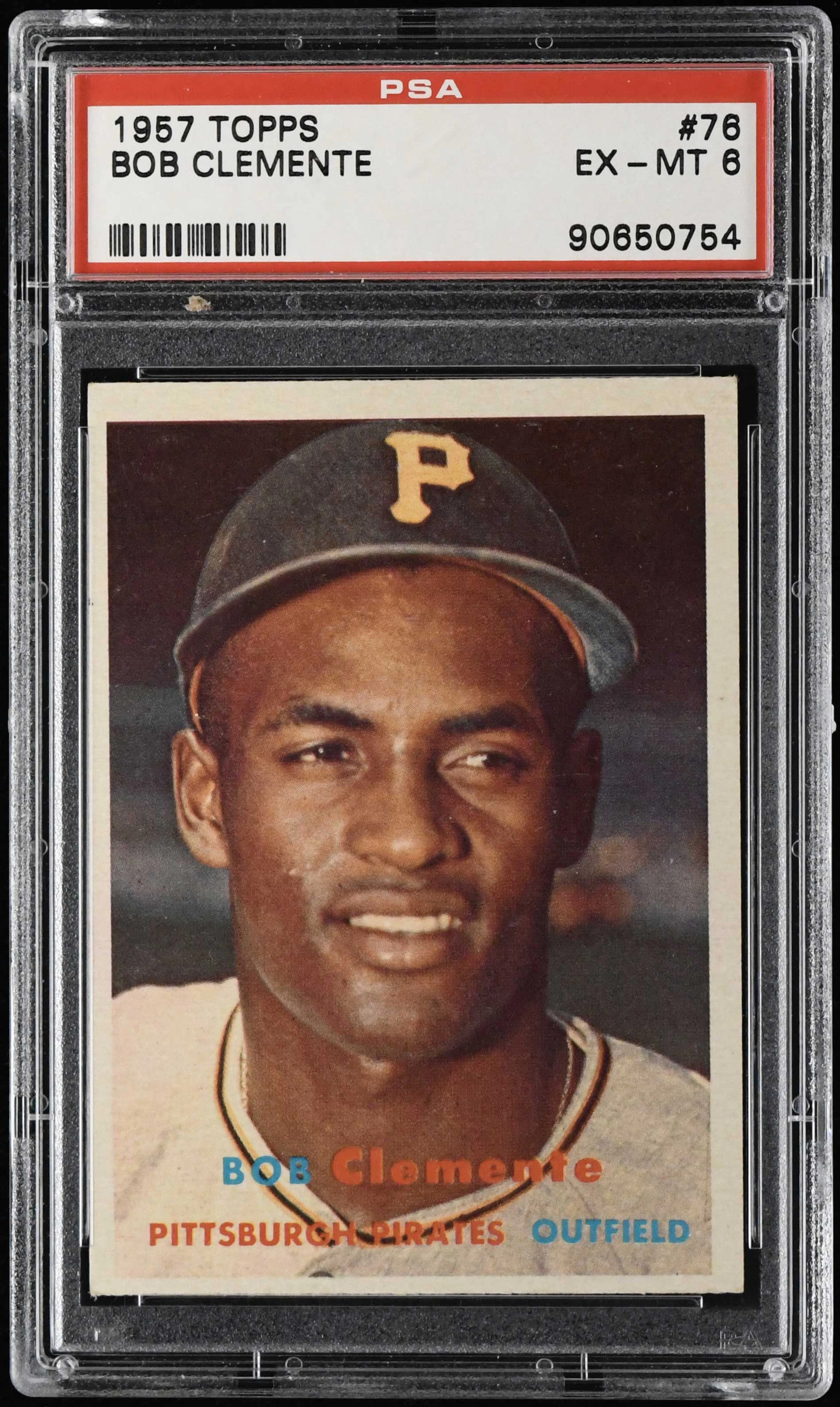 1957 Topps #76 Roberto Clemente (PSA 6 EX/MT)