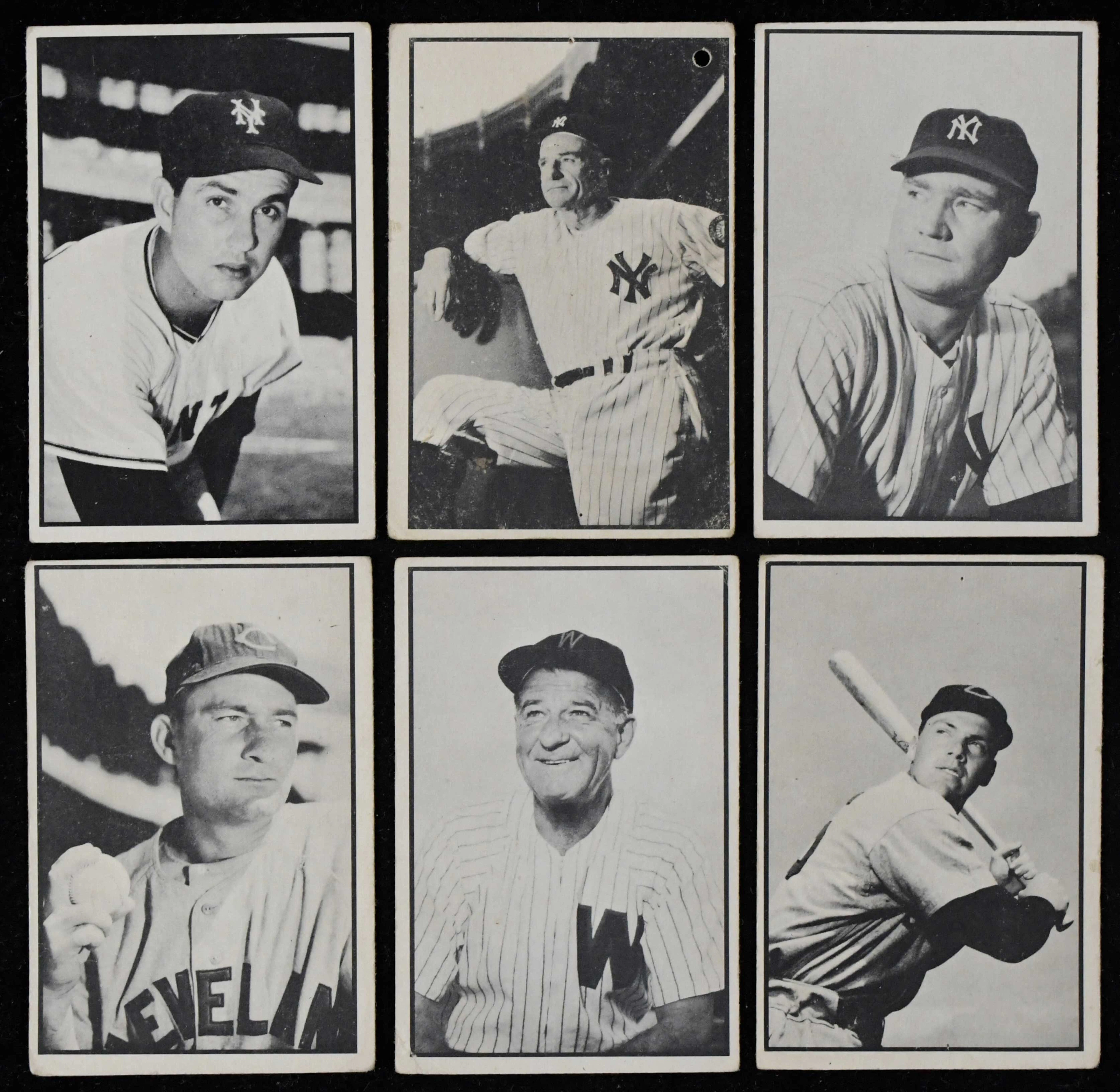 "1953 Bowman B&W complete set (64) with Wilhelm and Stengel (PR-VG/EX)