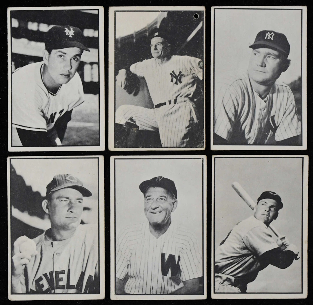 "1953 Bowman B&W complete set (64) with Wilhelm and Stengel (PR-VG/EX)