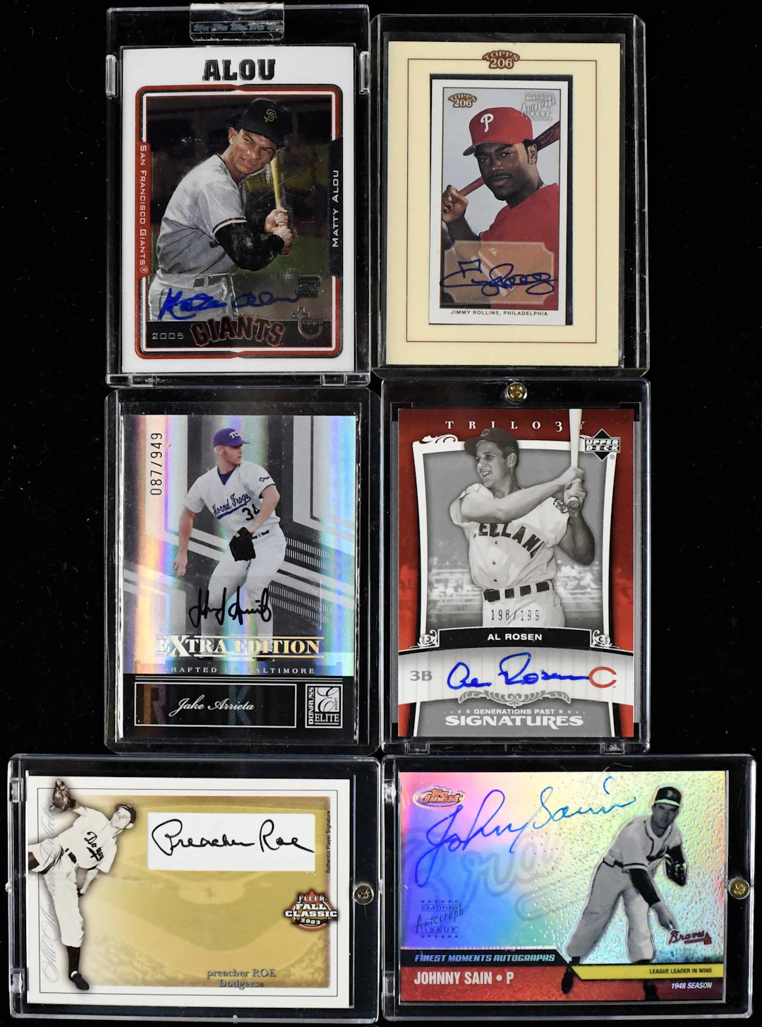 "Lot of (38) signed baseball insert and rookie cards (NM-NM/MT overall)