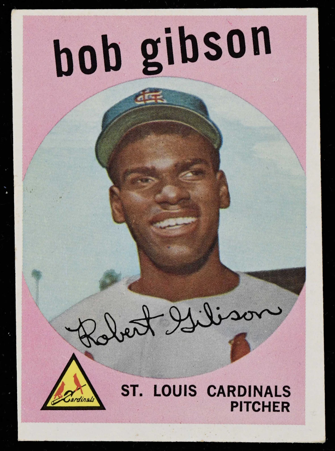 "1959 Topps #514 Bob Gibson rookie card (VG miscut)