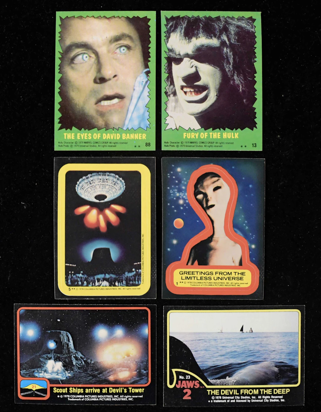 "Sharp lot of (9) 1970s Topps complete nonsports sets