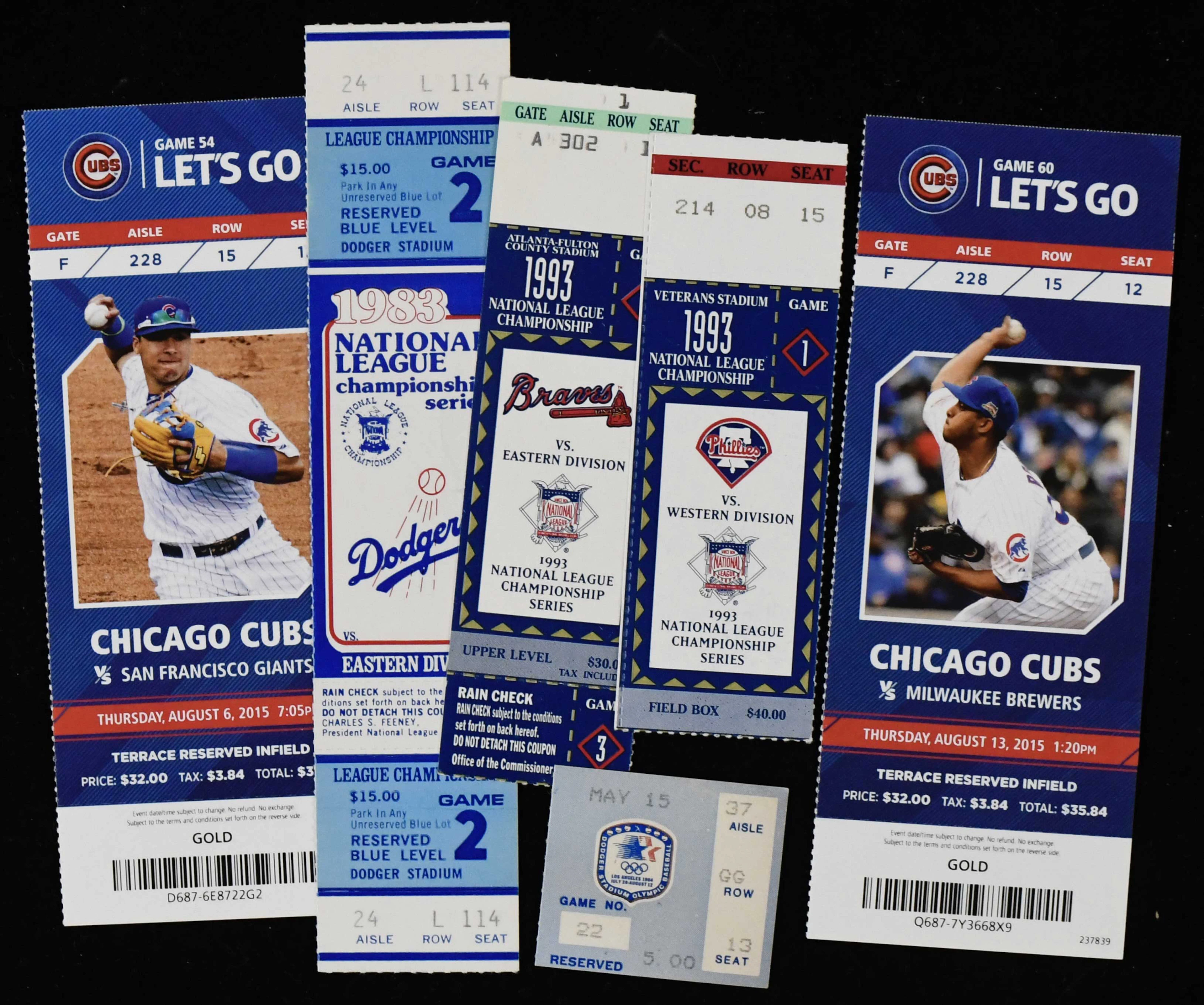 "Lot of (13) Phillies milestone tickets and stubs