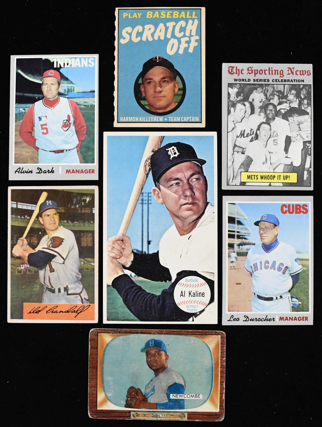 "Lot of (254) baseball cards from 1953-1970 (PR-EX/MT)