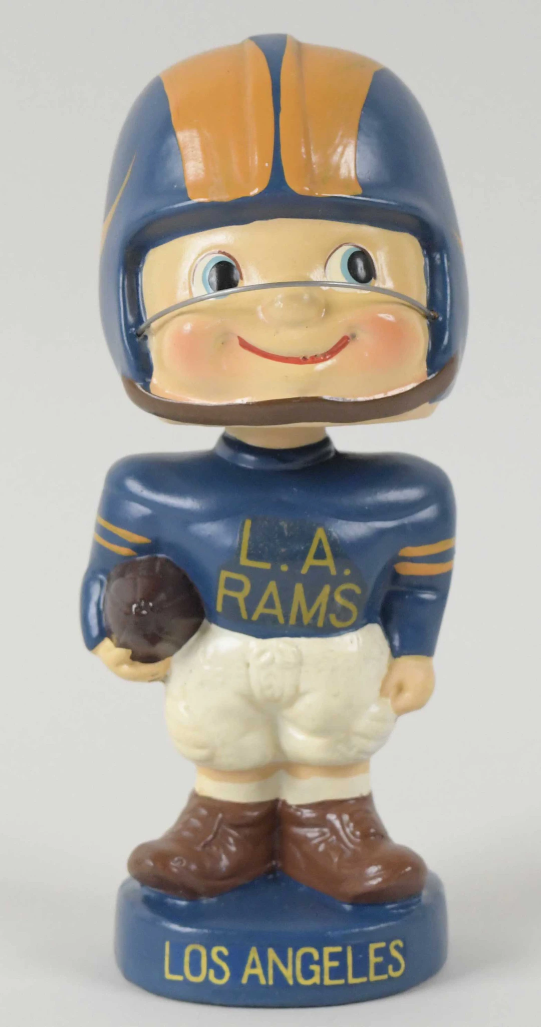 "Los Angeles Rams vintage toes-up nodder