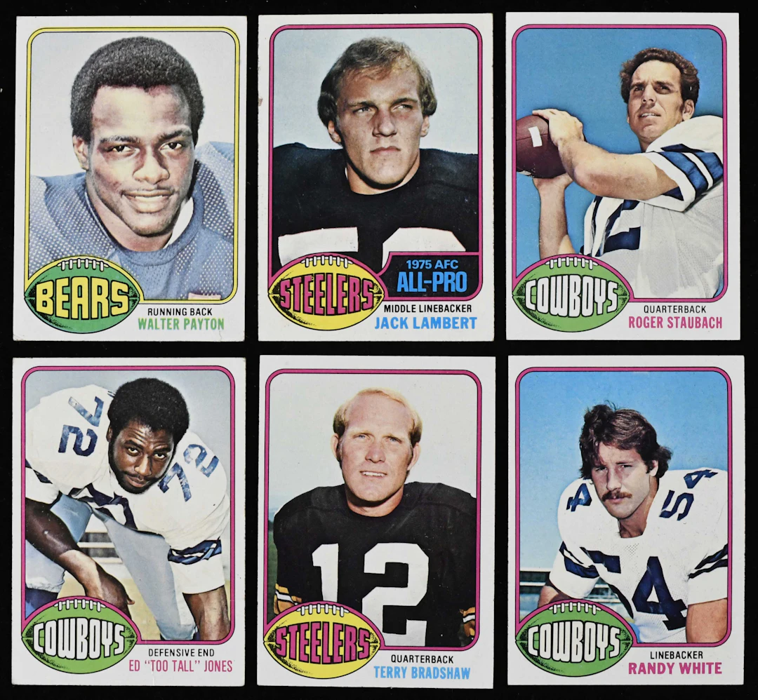 "1976 Topps football complete set (528) with Walter Payton RC (PR-NM)