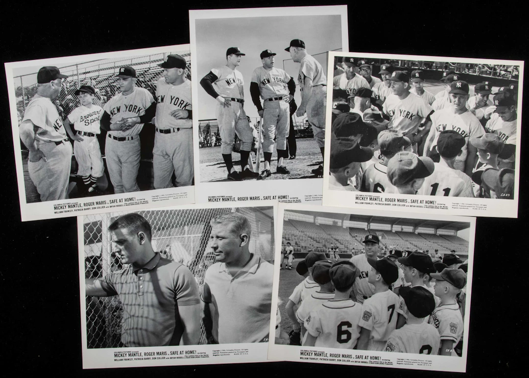 "1962 ""Safe At Home!"" promotional still photographs...