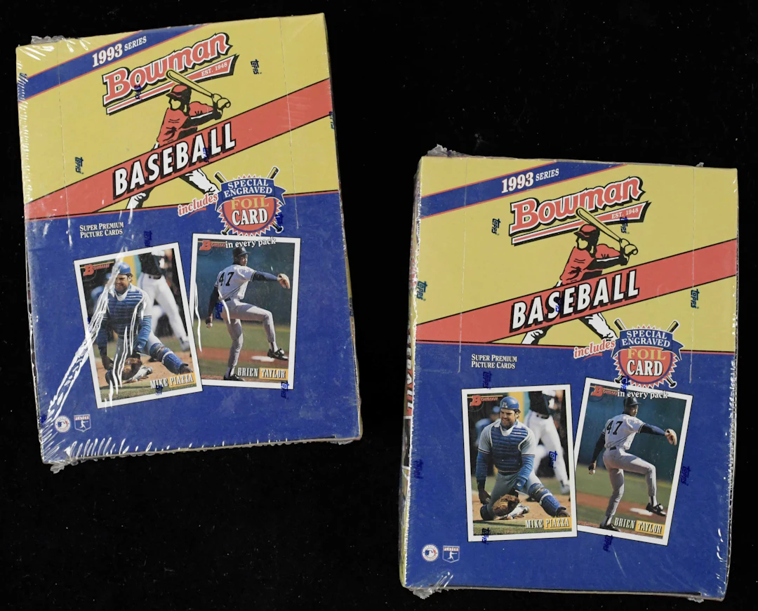 "Lot of (2) 1993 Bowman factory-sealed hobby boxes with...