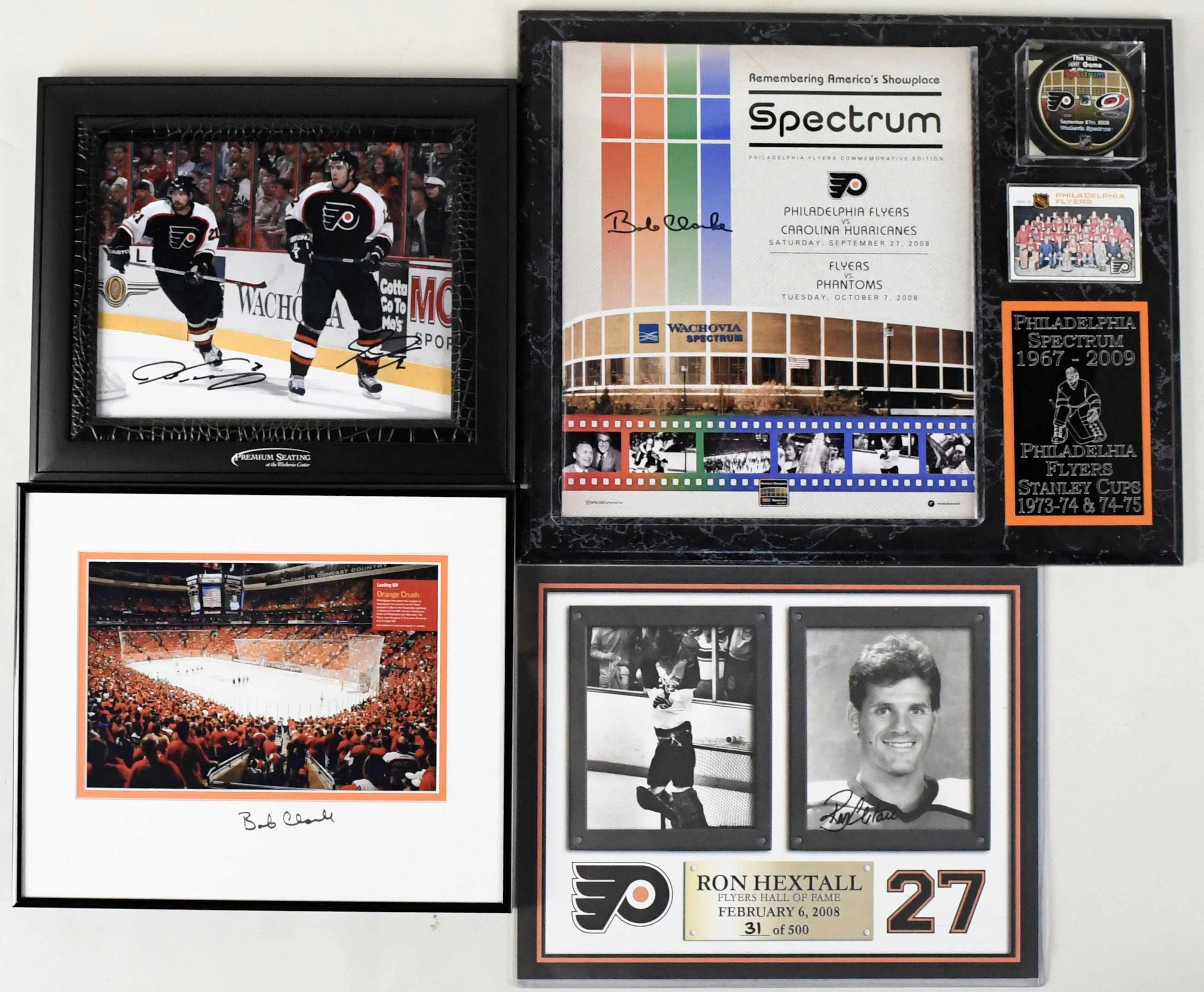 "Philadelphia Flyers autograph lot with stars and HOFers (NM overall)