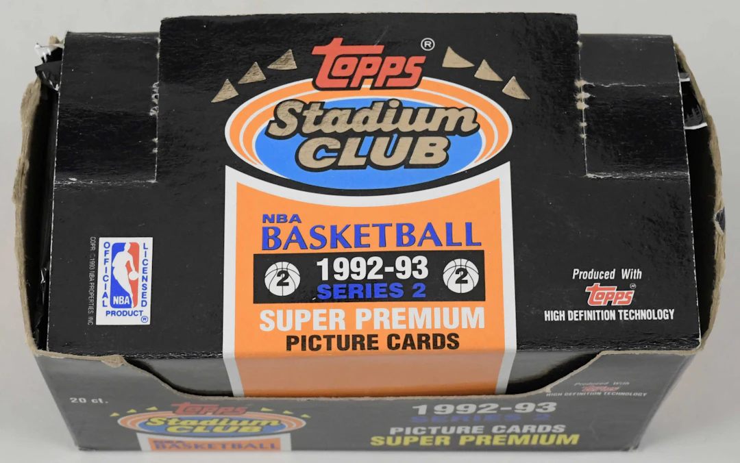 "1992-93 Stadium Club Series 2 partial Jumbo box (18/20 packs); Shaq