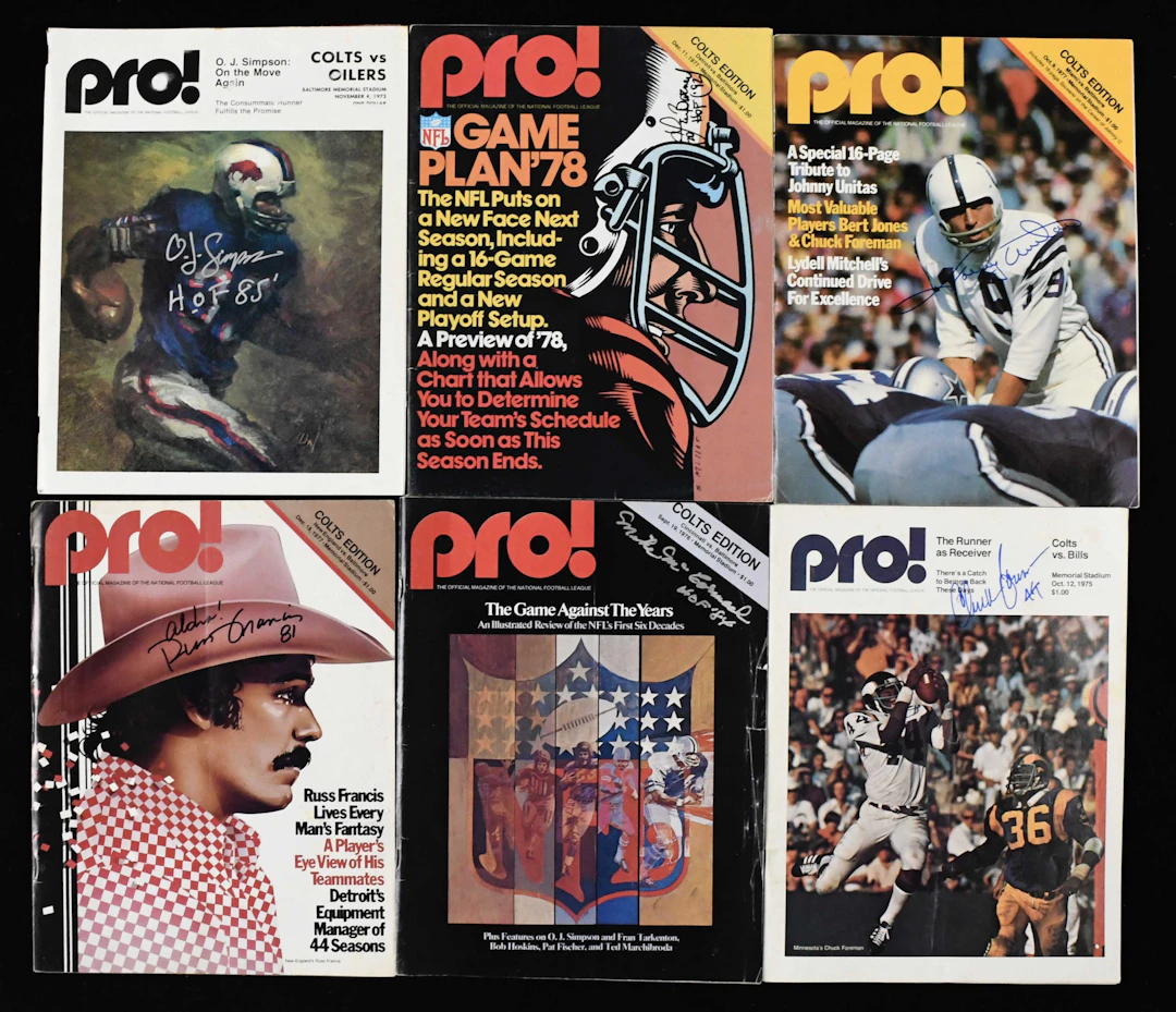 "Lot of (6) single-signed publications