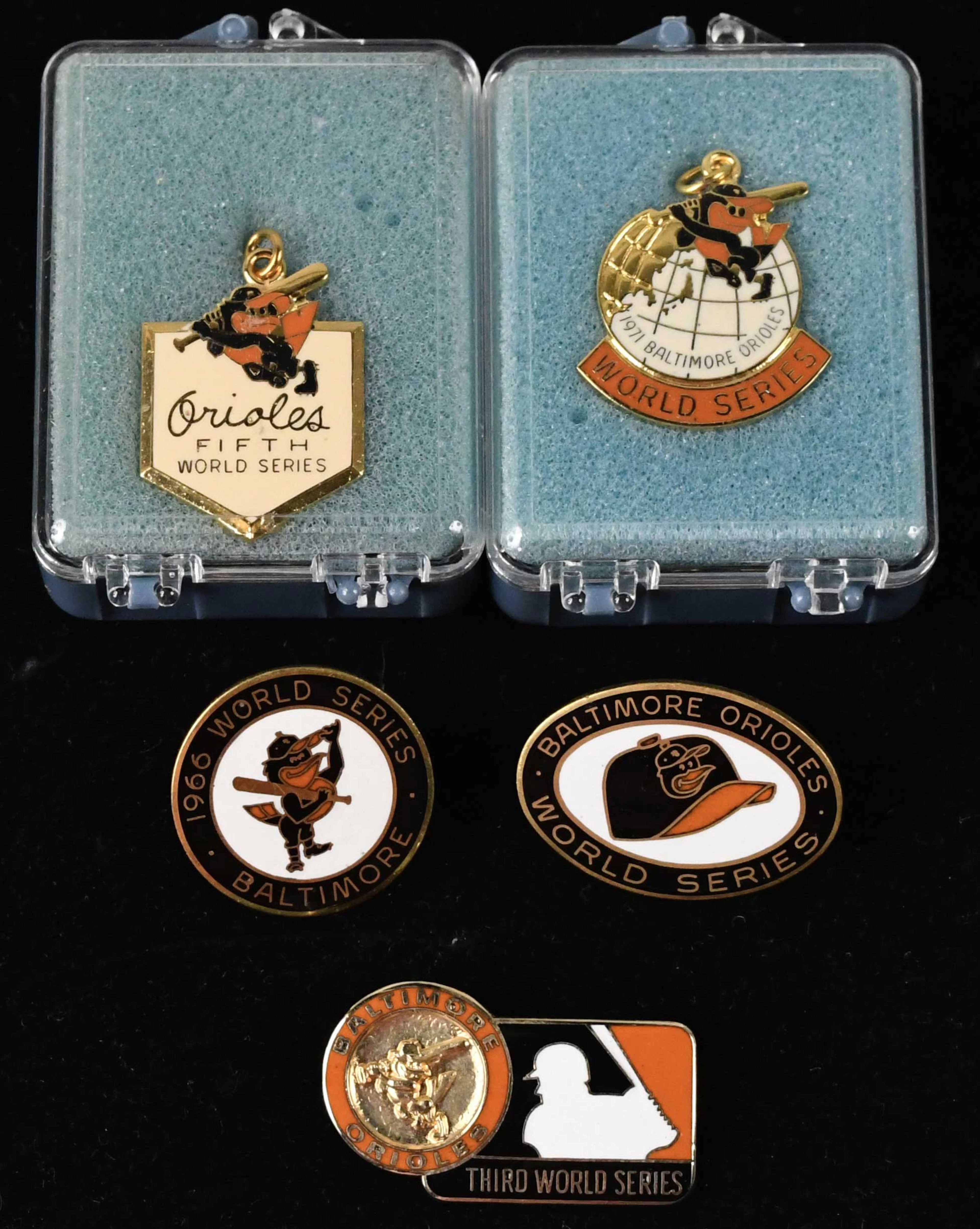 "Lot of (5) Baltimore Orioles 1966-1979 World Series...