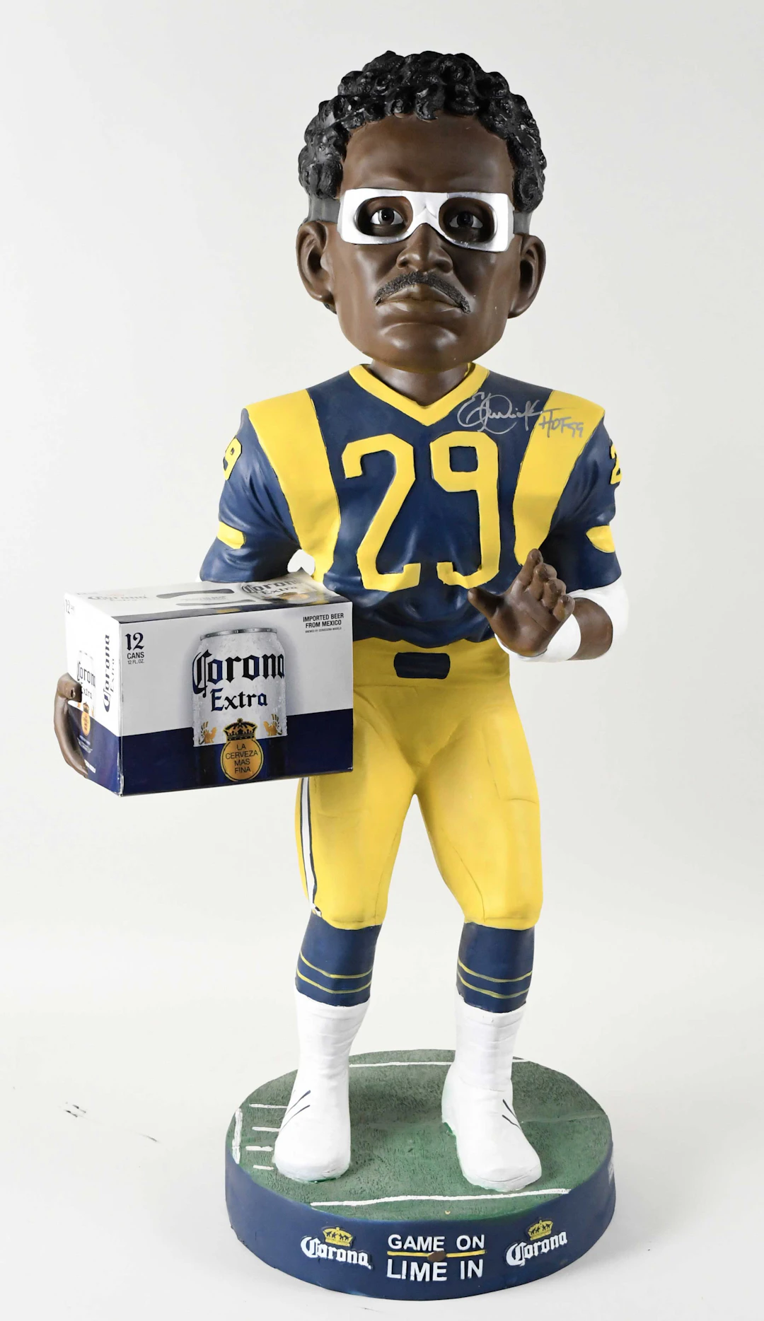 "Eric Dickerson signed and inscribed 4-feet tall...