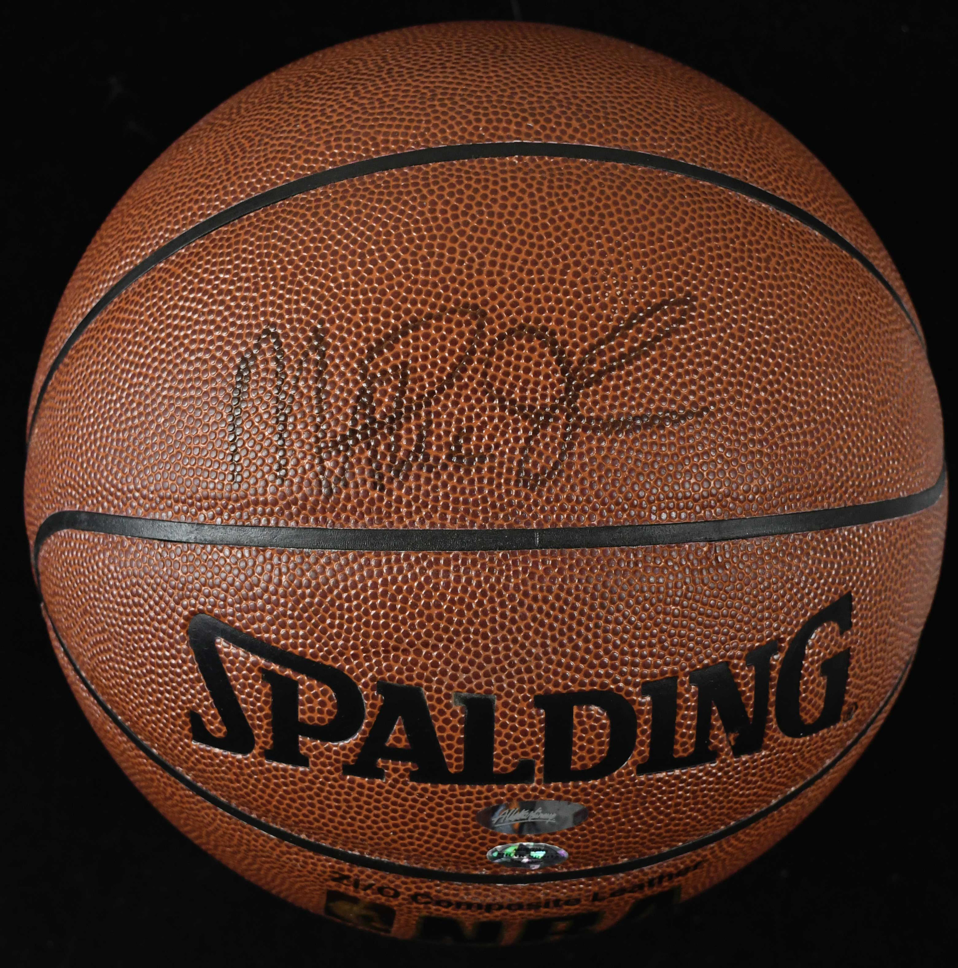 Magic Johnson signed Spalding NBA basketball (NM)