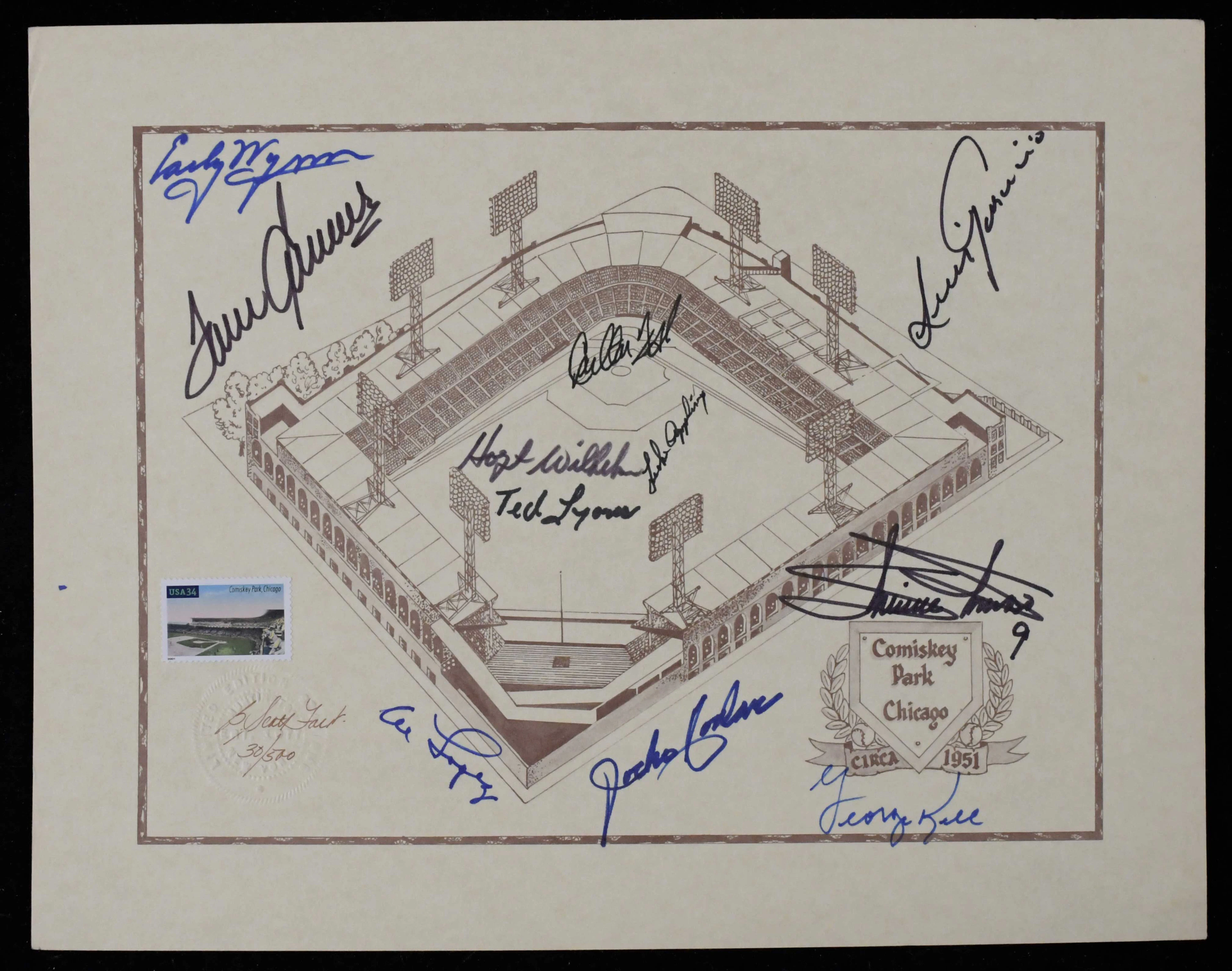 "Chicago White Sox HOFers multi-signed limited edition...