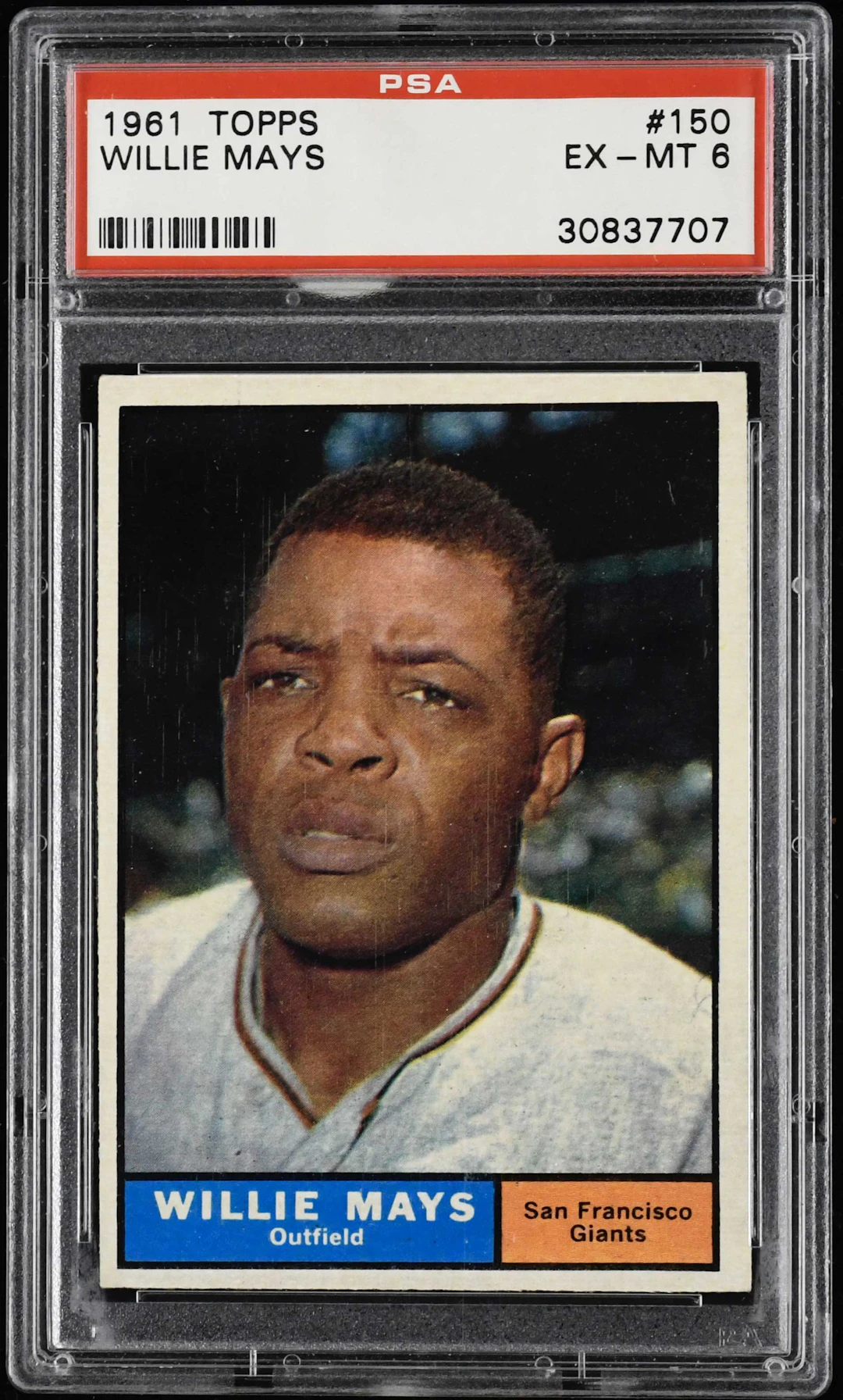 1961 Topps #150 Willie Mays (PSA 6 EX/MT)