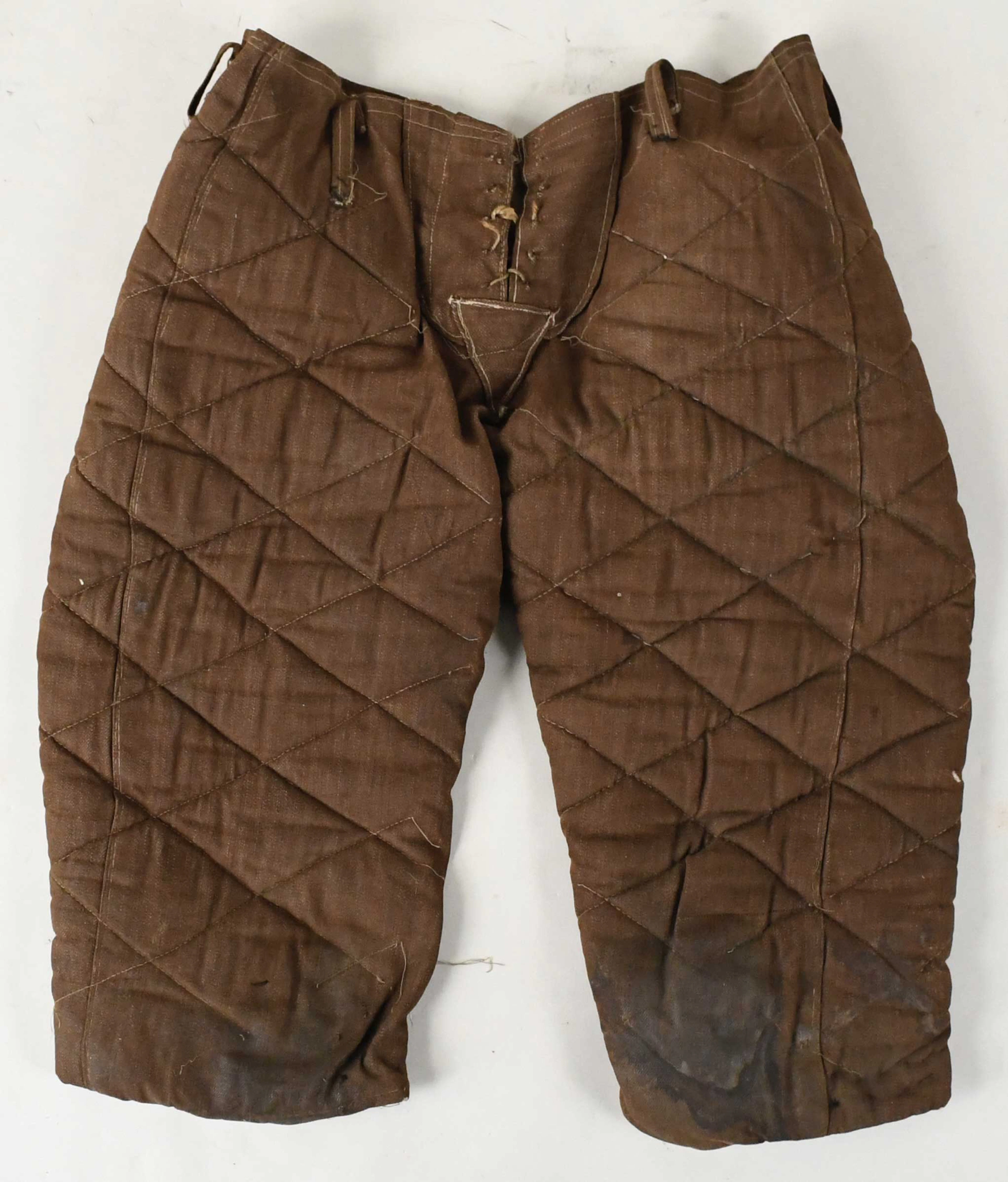 "Vintage quilted football pants
