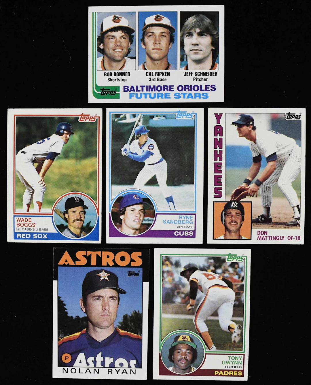 "Lot of (4) 1982-1986 Topps complete sets in binders with key RCs (VG-NM/MT)