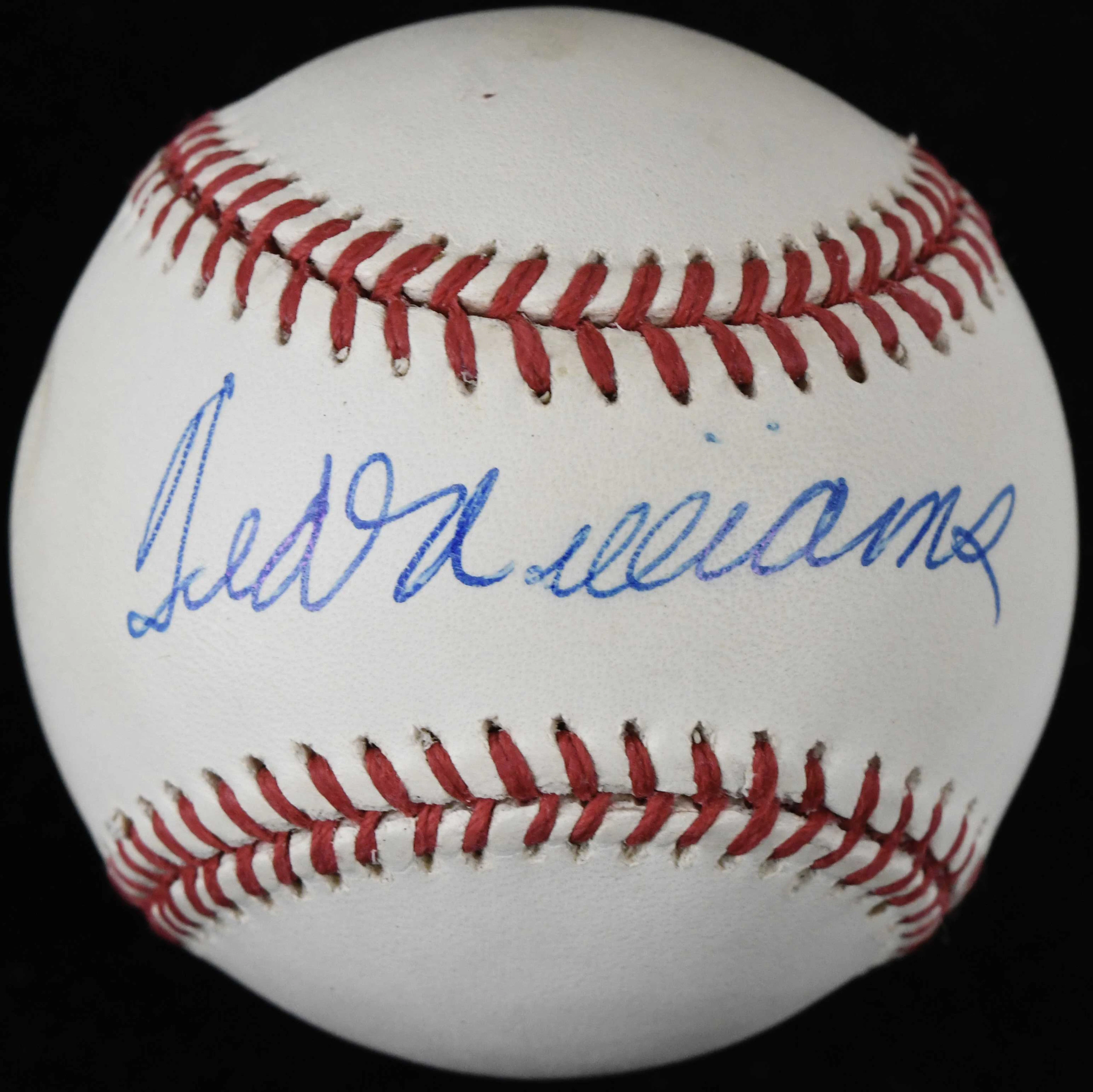 "Very nice Ted Williams autographed B