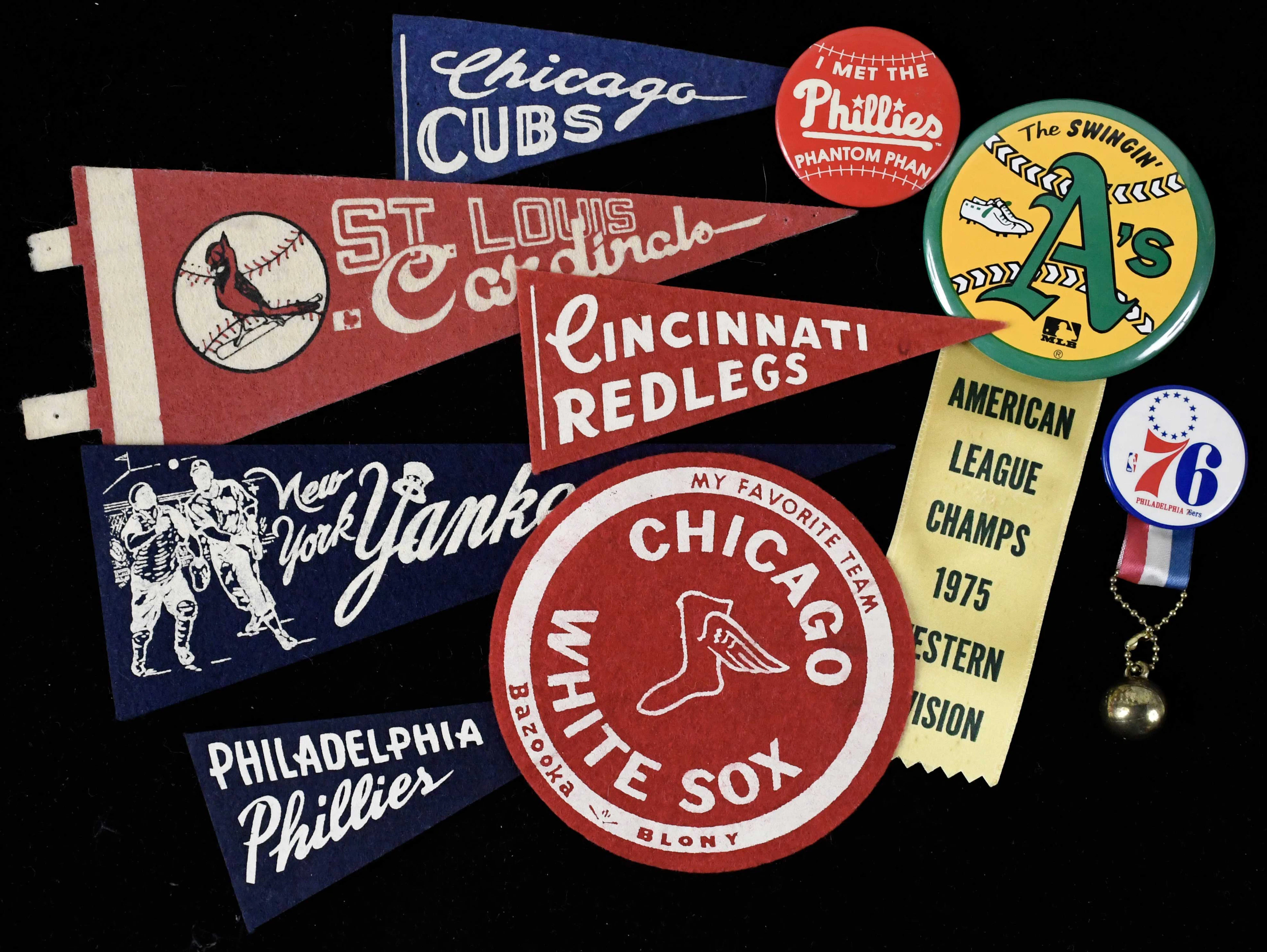 "Lot of (60+) sports mini-pennants