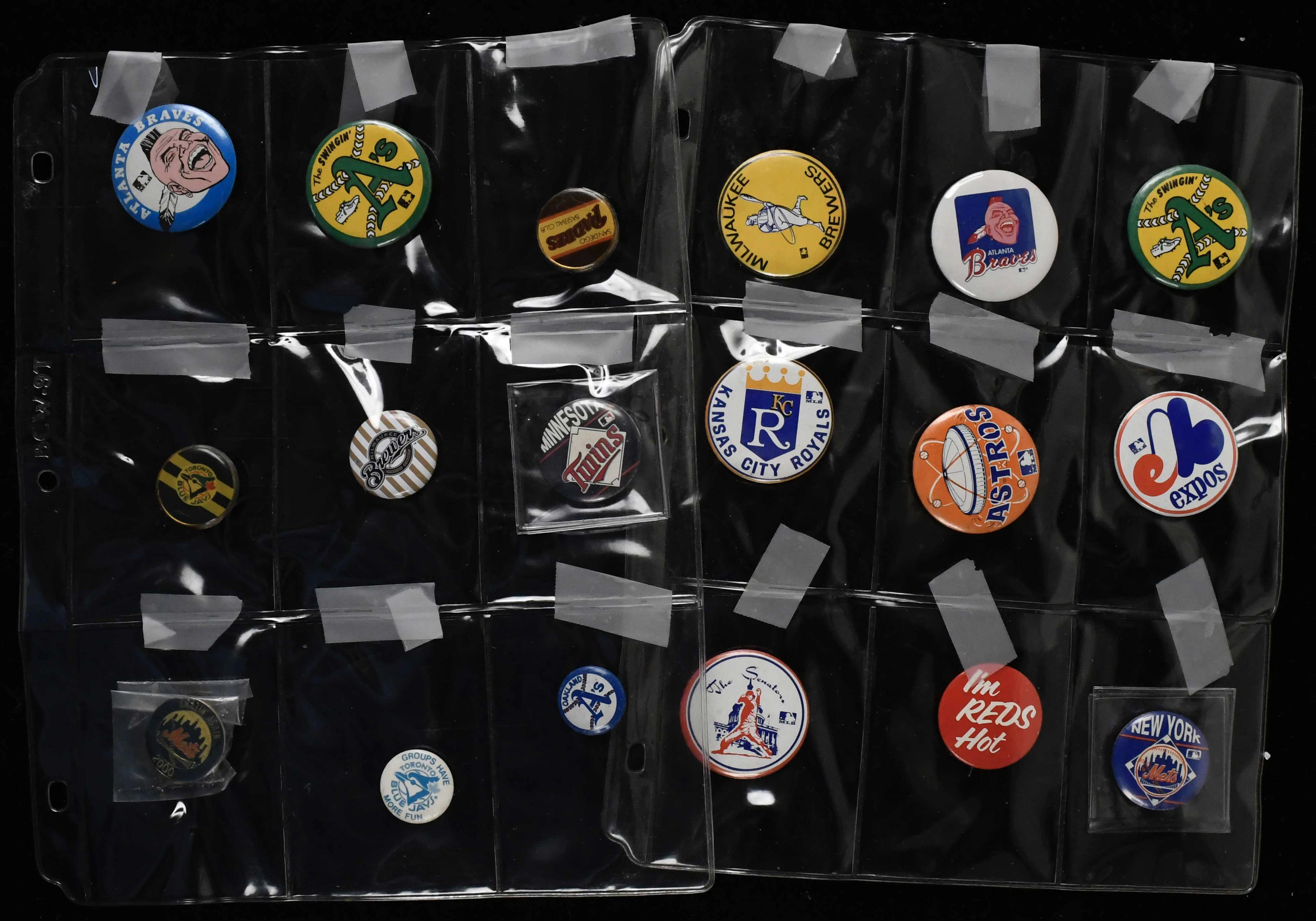 "Lot of (39) baseball pins (VG/EX-NM/MT)