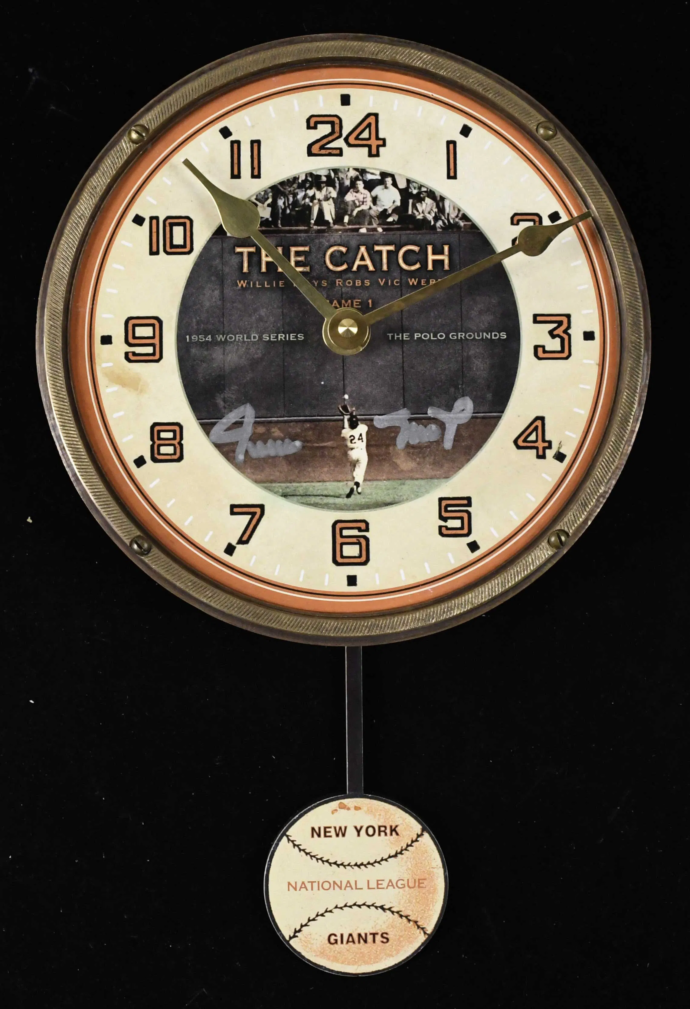 "Willie Mays autographed ""The Catch"" commemorative...