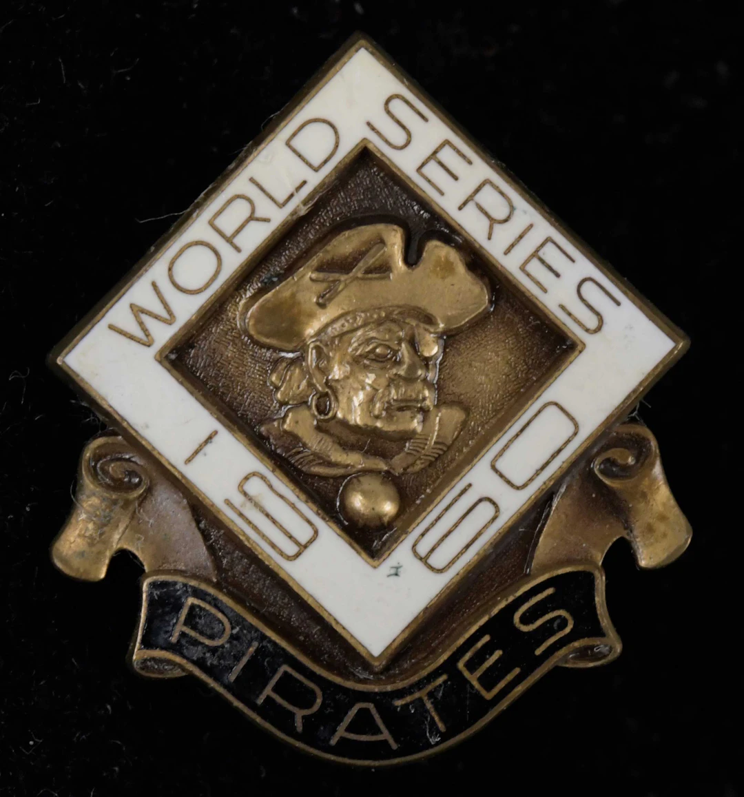 "Pittsburgh Pirates 1960 World Series press pin (EX/MT)