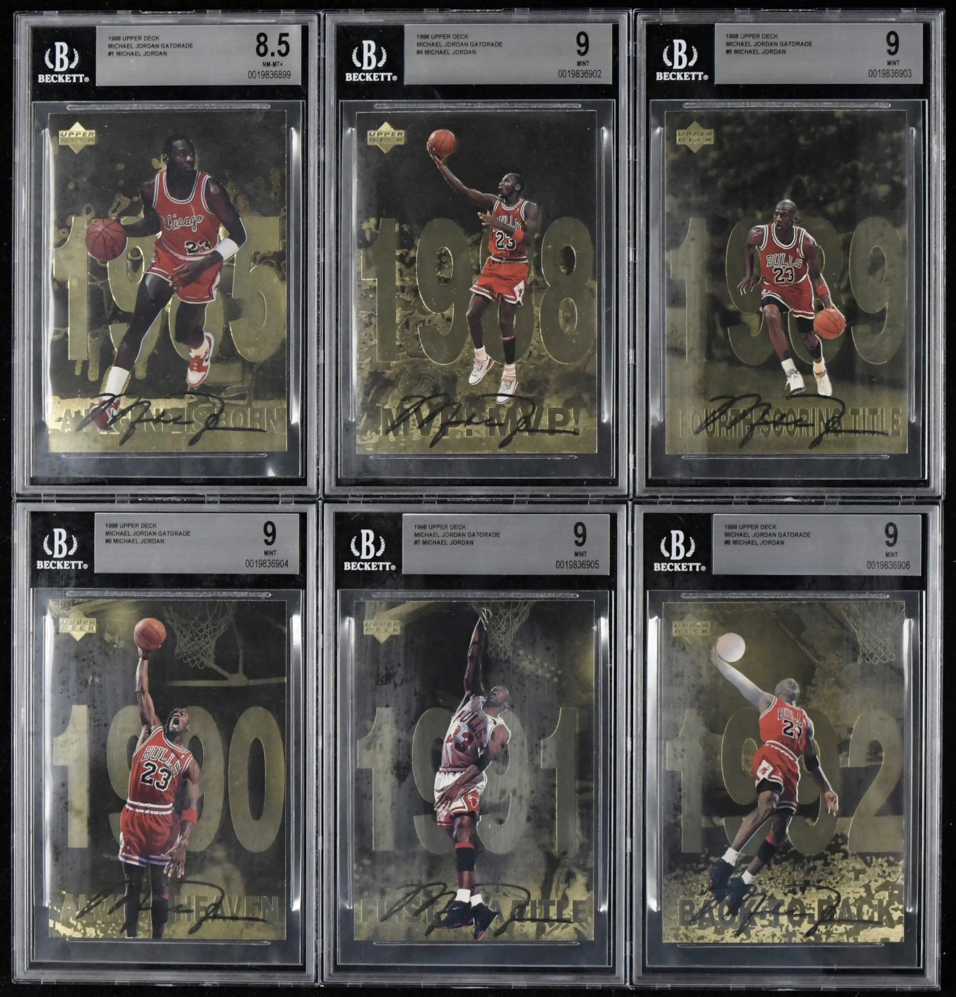 "1998 Upper Deck Michael Jordan Gatorade complete set (12)