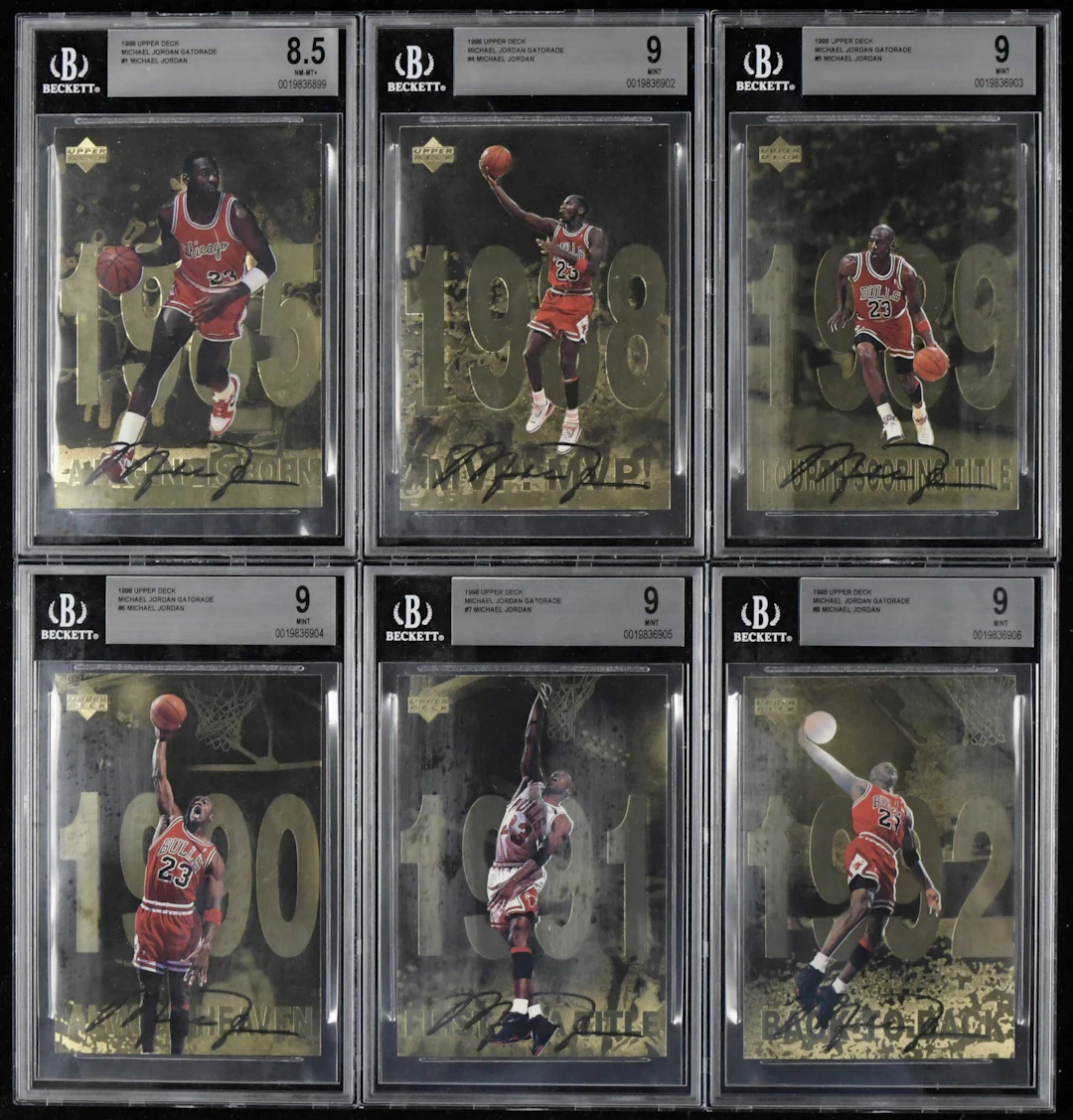 "1998 Upper Deck Michael Jordan Gatorade complete set (12)