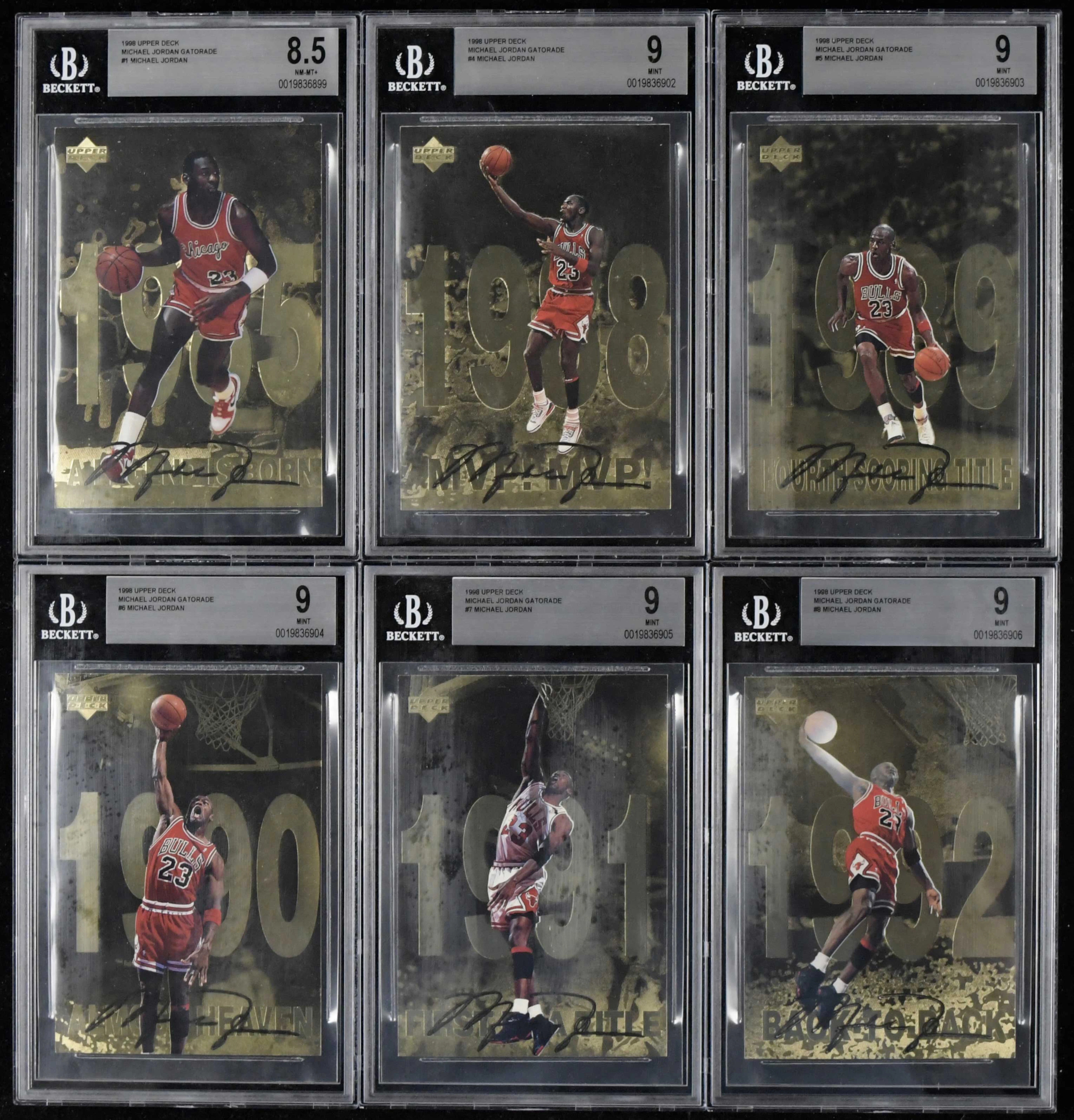 "1998 Upper Deck Michael Jordan Gatorade complete set (12)