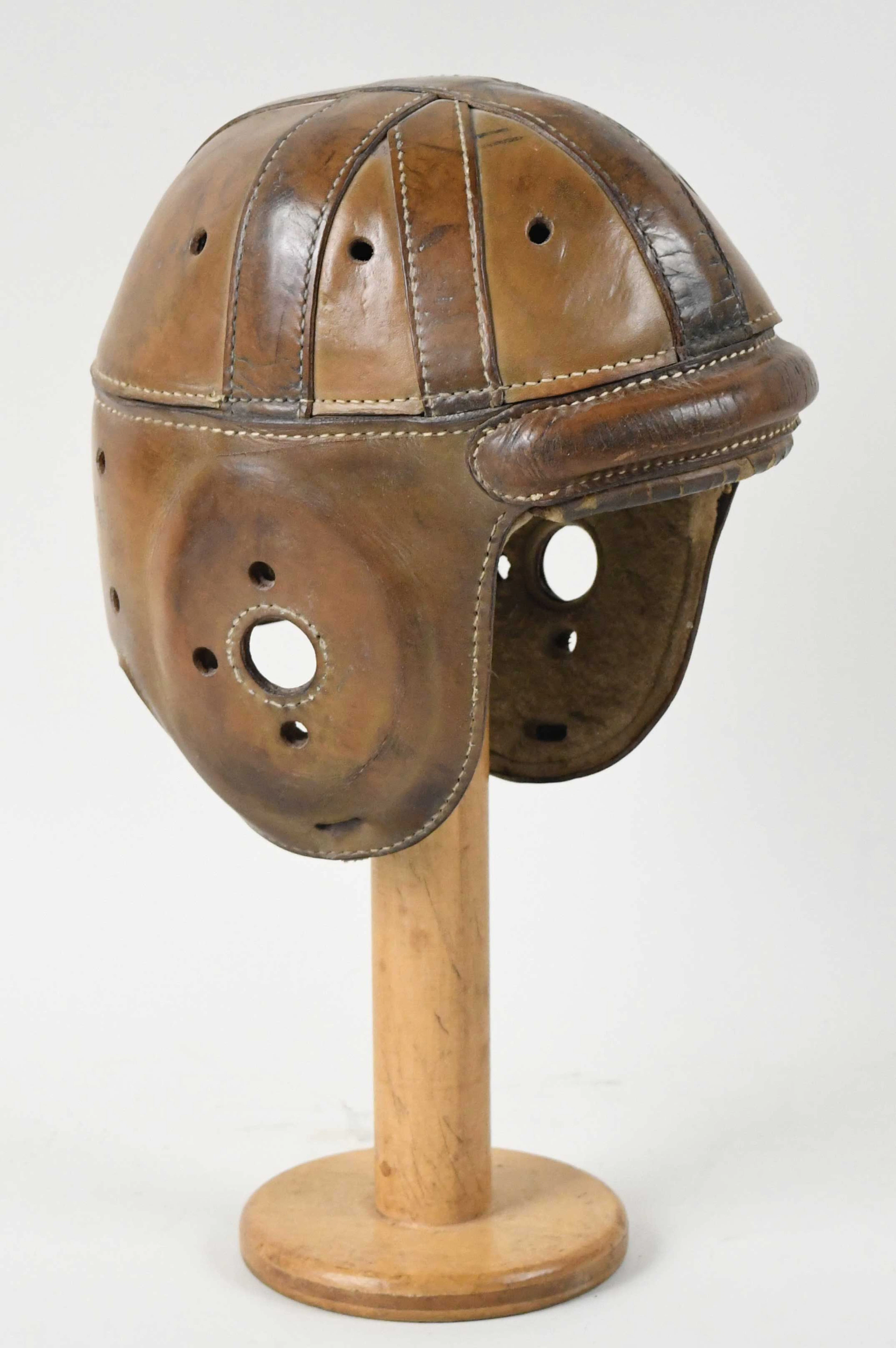 "Wilson vintage leather football helmet